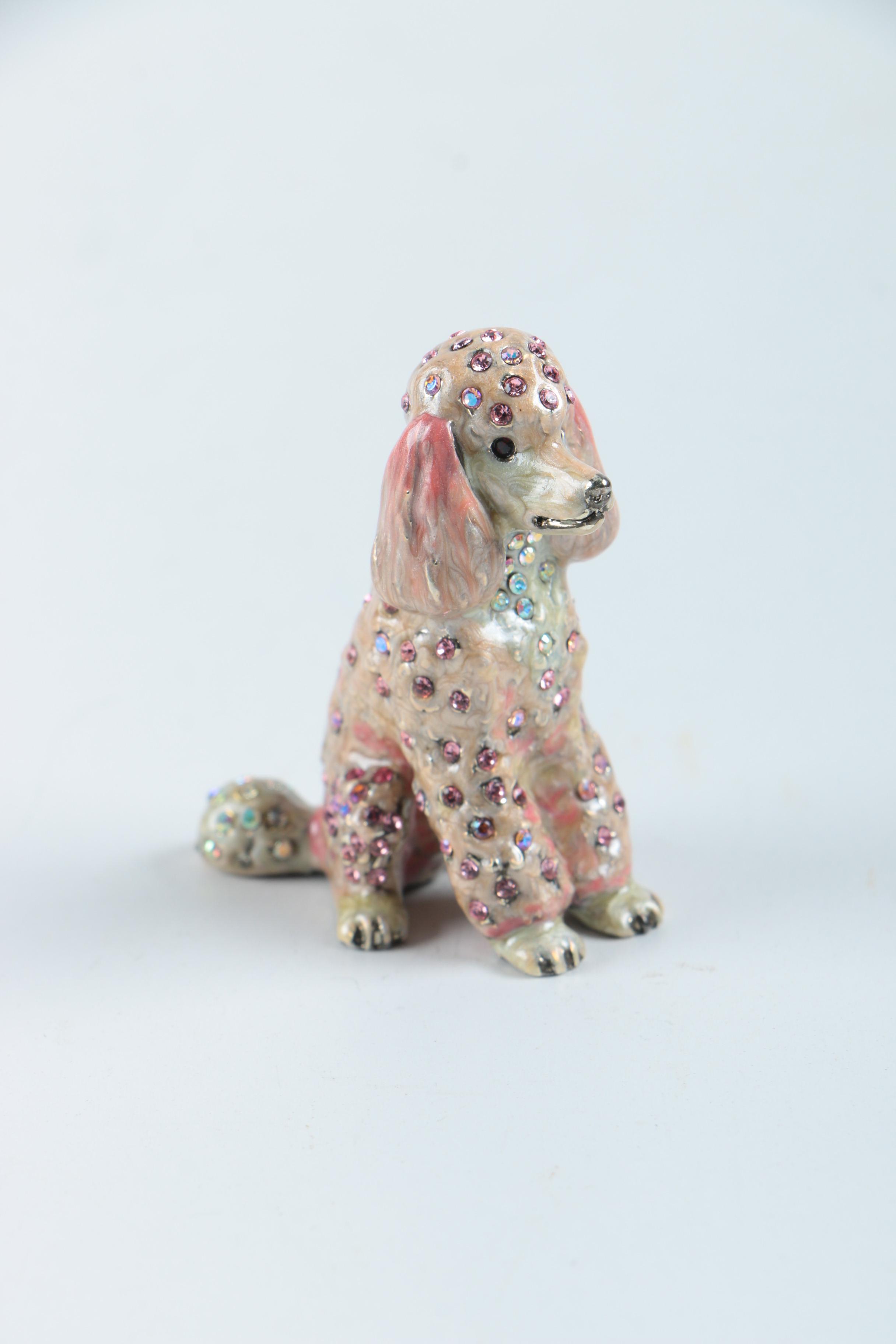Jay Strongwater Pink Poodle Figurine