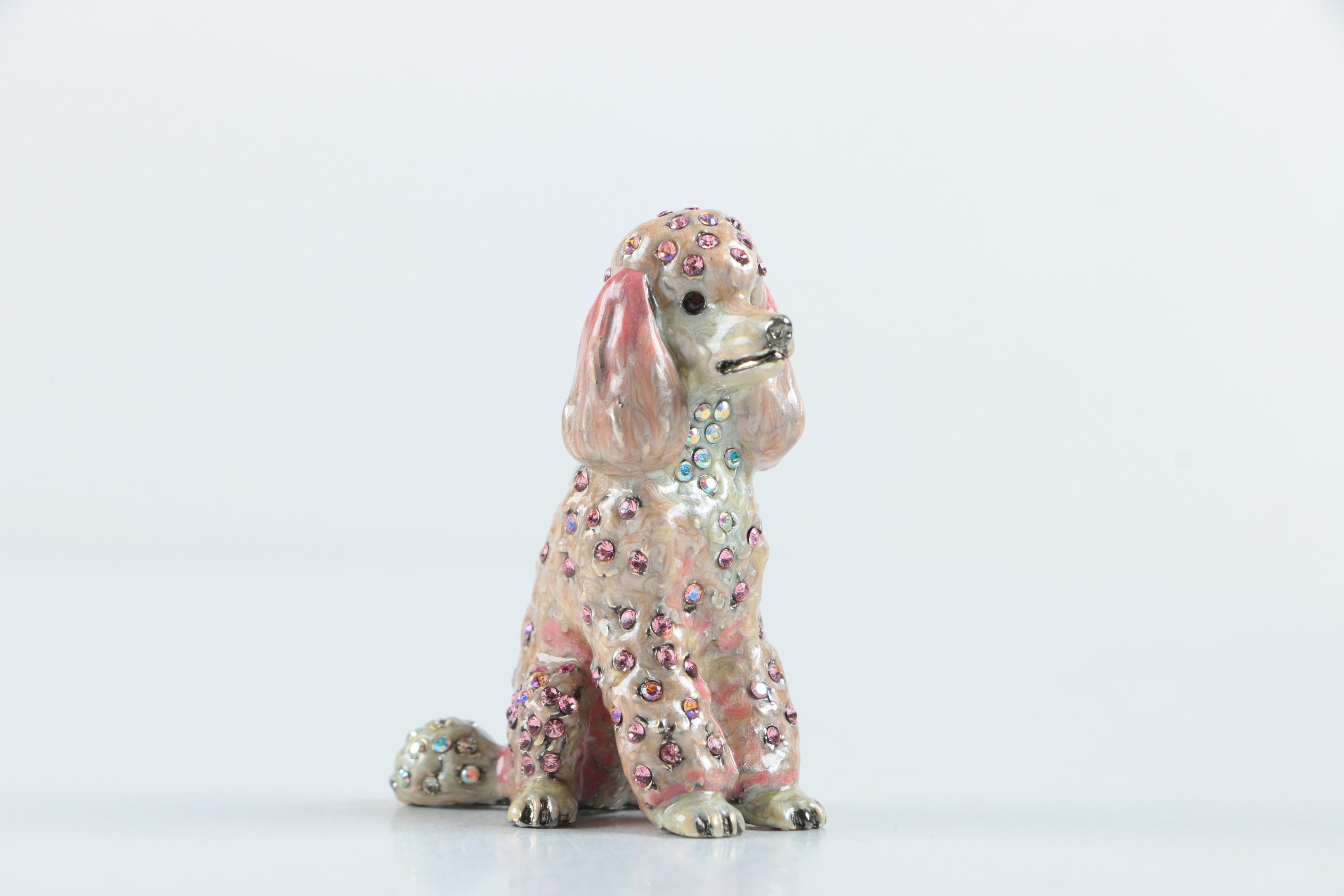Jay Strongwater Pink Poodle Figurine