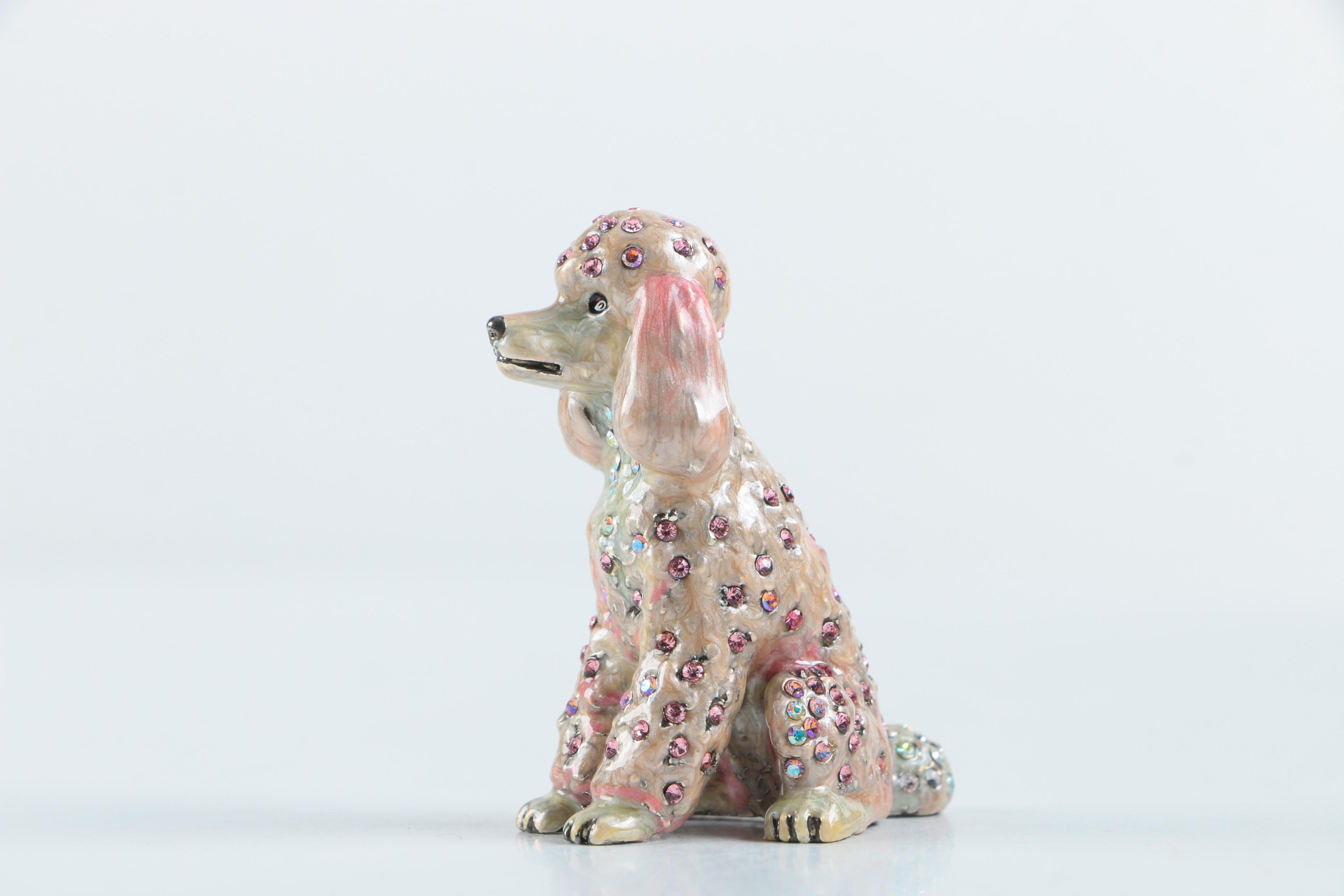 Jay Strongwater Pink Poodle Figurine