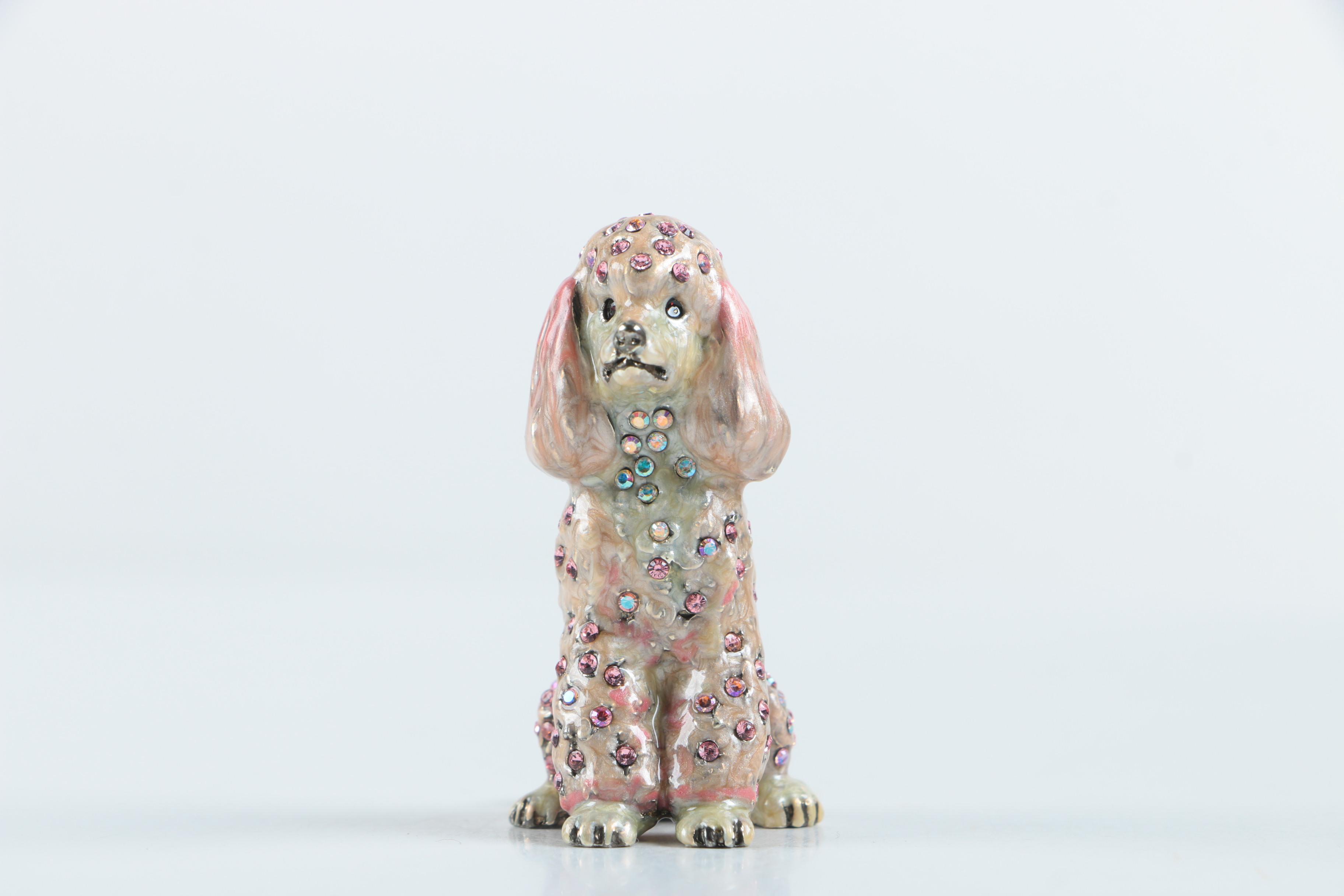 Jay Strongwater Pink Poodle Figurine