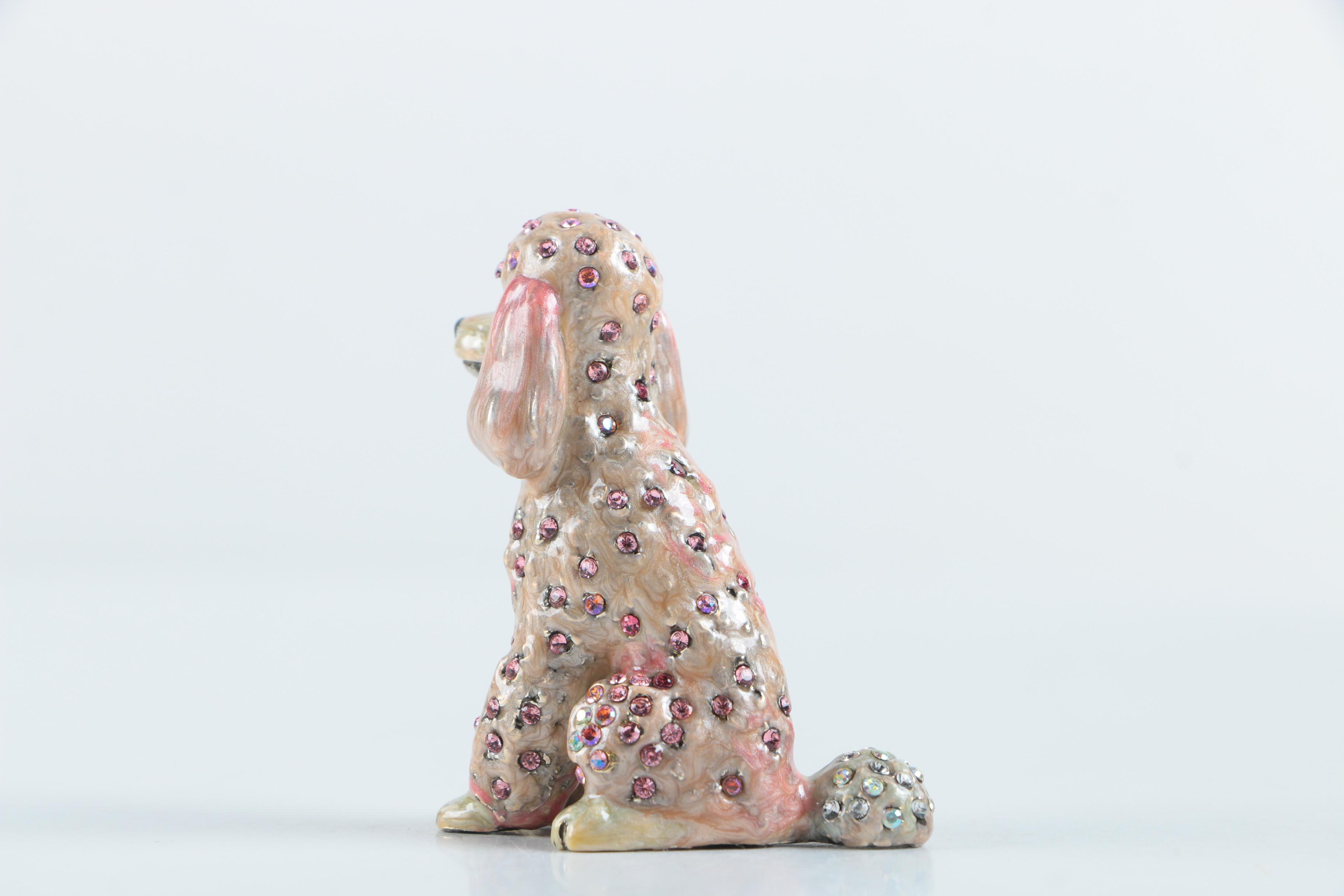 Jay Strongwater Pink Poodle Figurine