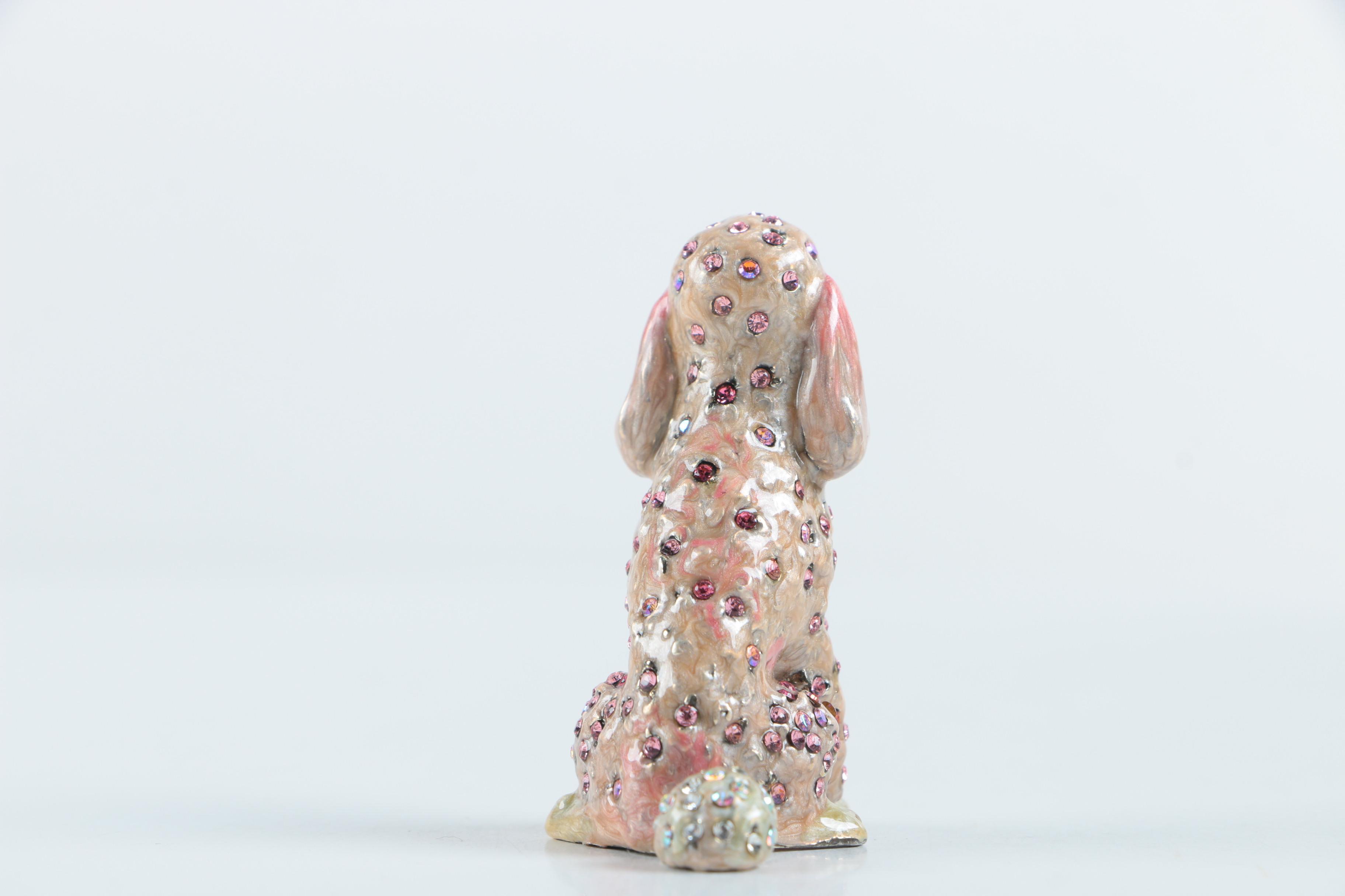 Jay Strongwater Pink Poodle Figurine