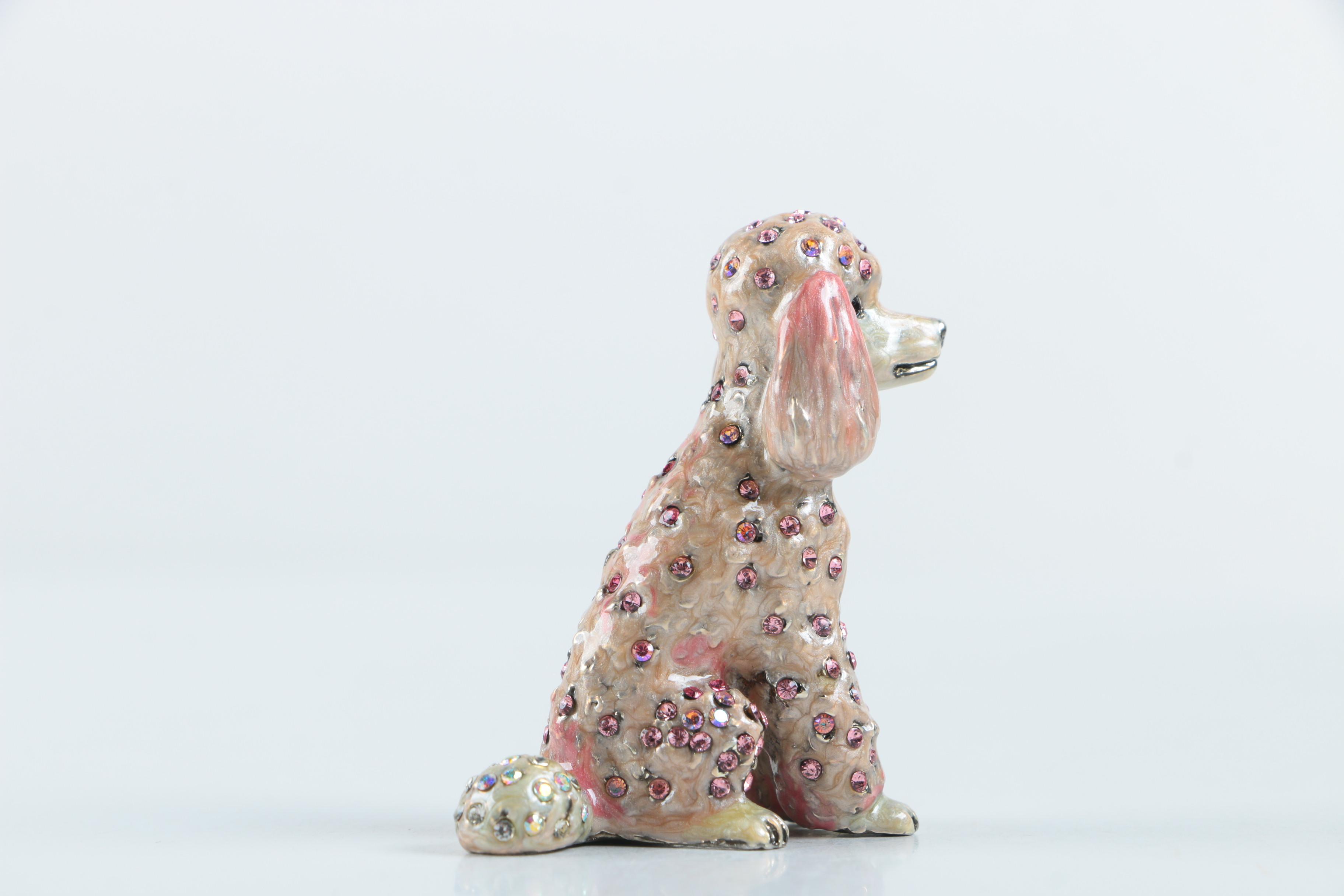 Jay Strongwater Pink Poodle Figurine
