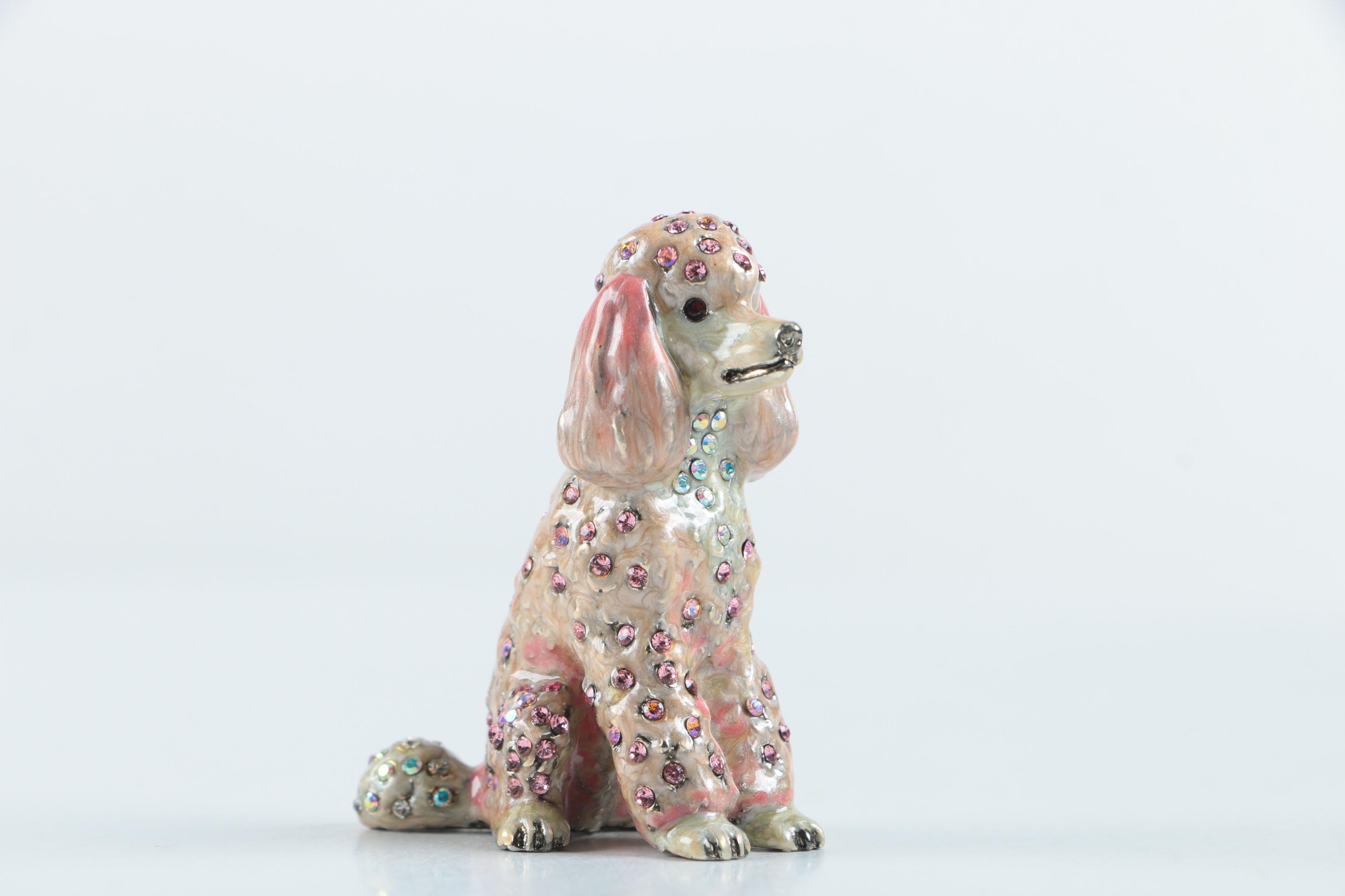 Jay Strongwater Pink Poodle Figurine