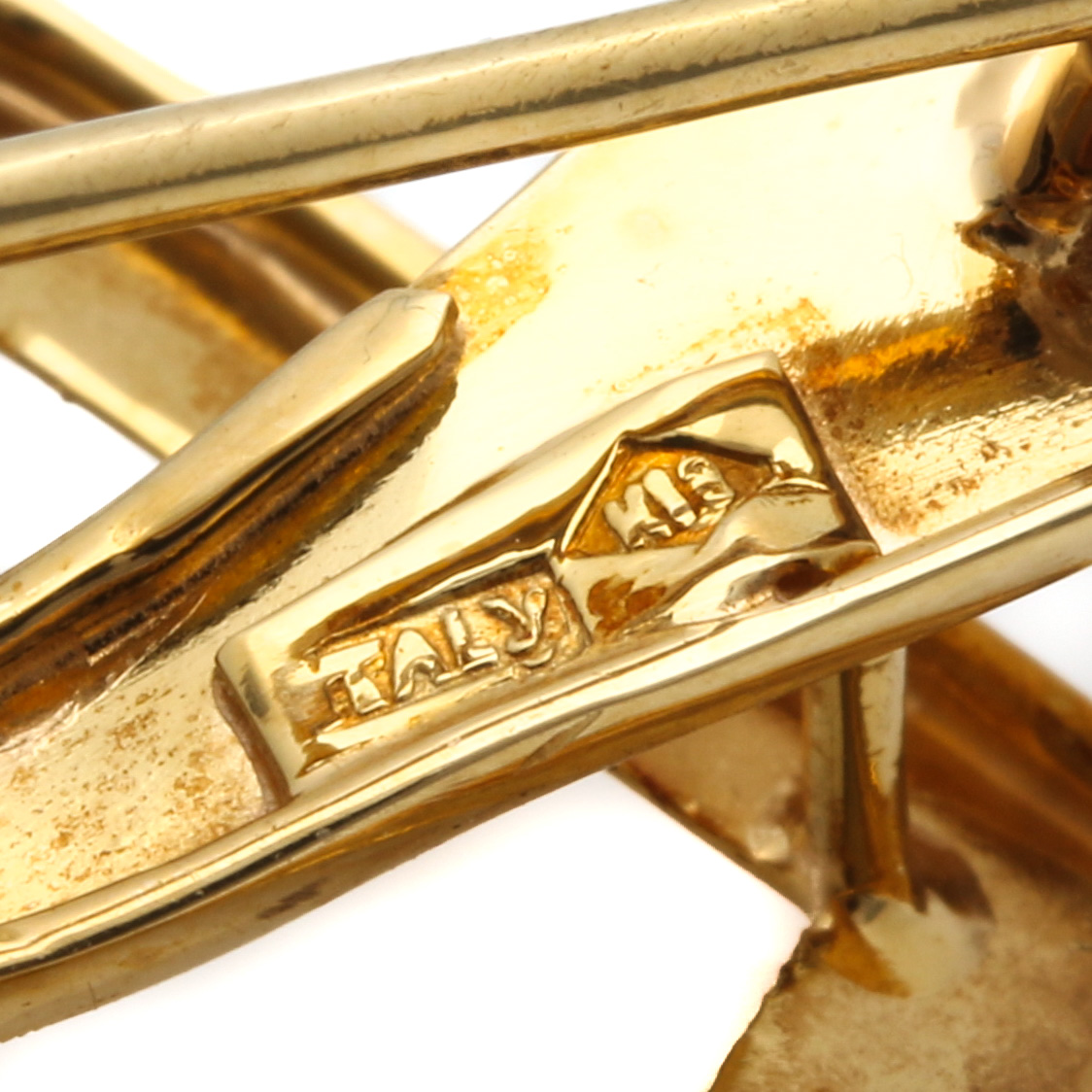 18K Yellow Gold Ruby Bow Brooch With 18K White Gold Accents