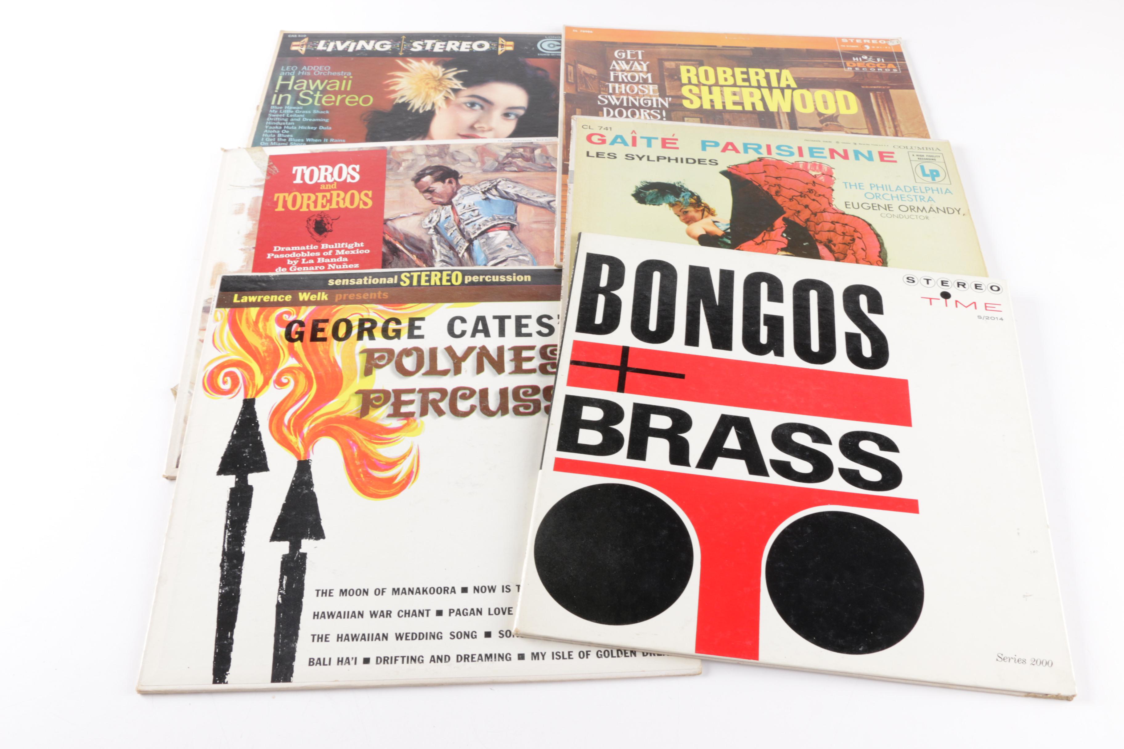 International and Hawaiian Theme Easy Listening LPs