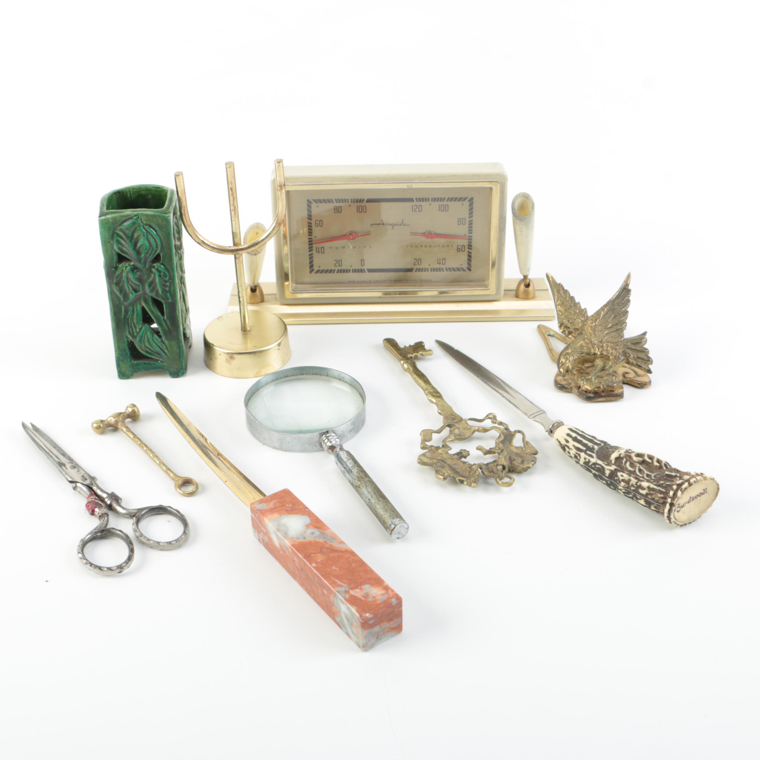 Office Decor including Marble Letter Opener