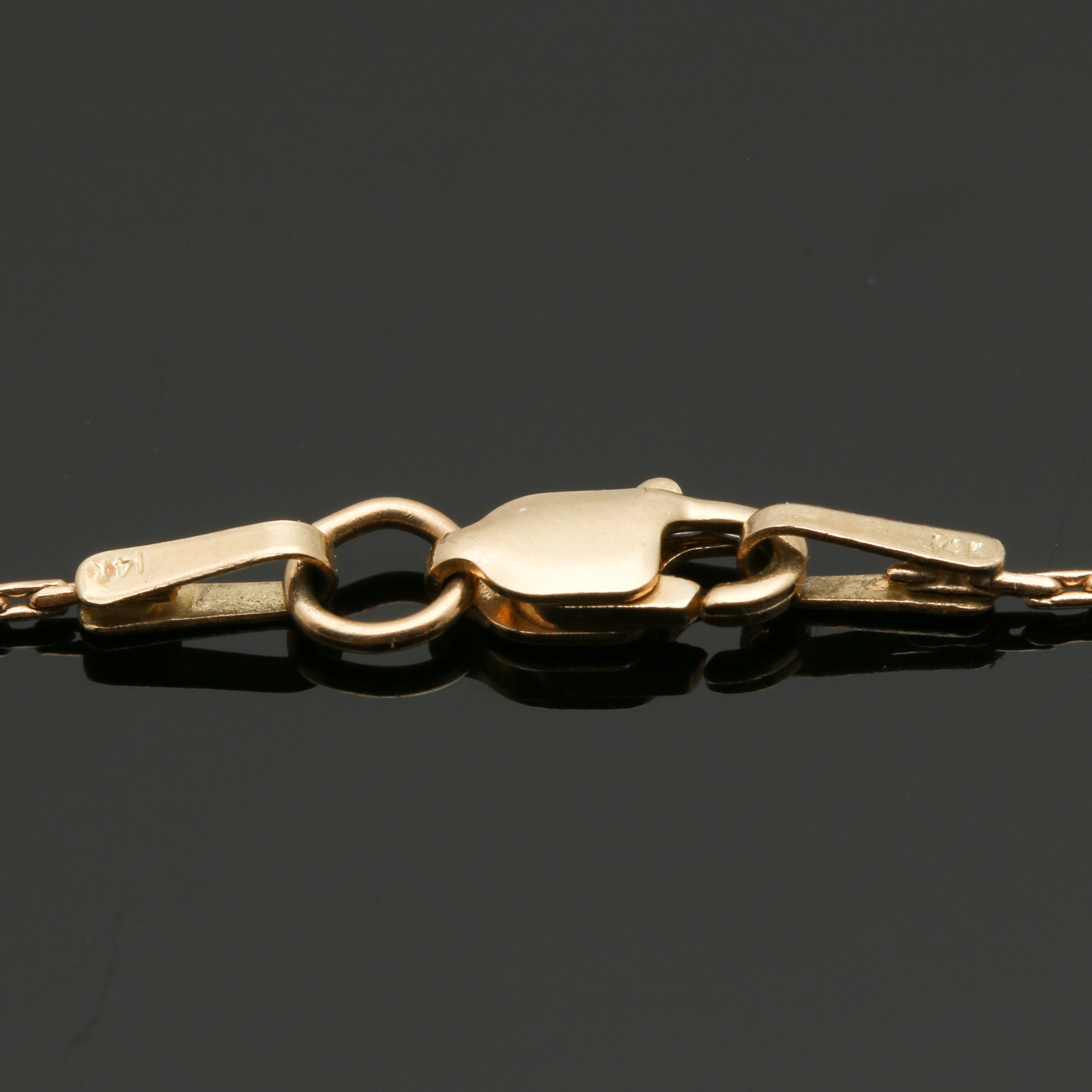 14K Yellow Gold Opal and Diamond Necklace