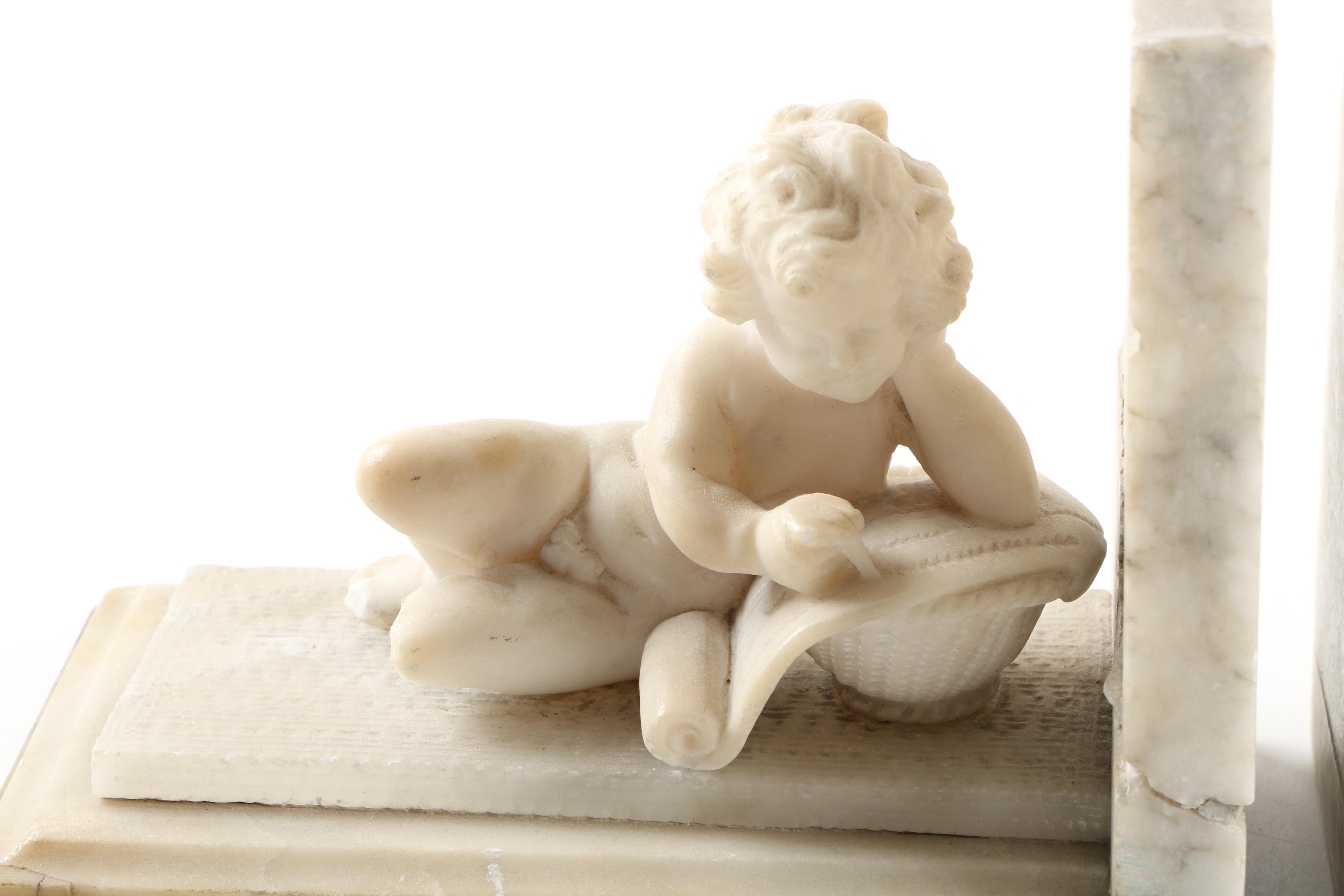 Alabaster Bookends