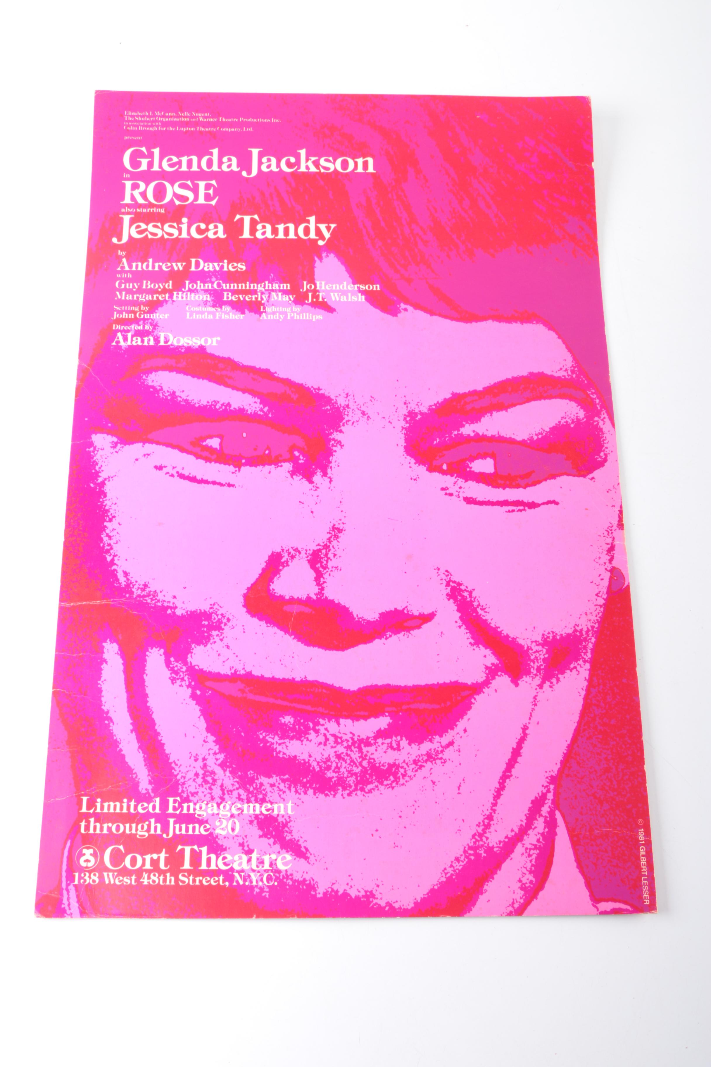 Vintage Theater and Movie Posters and Black and White Photographs