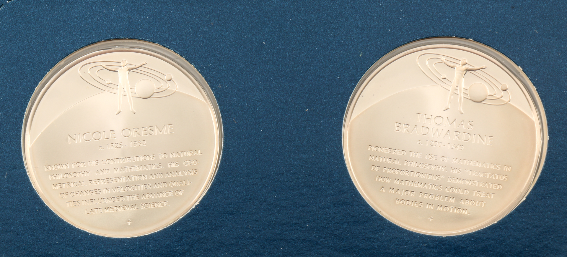 Twelve Franklin Mint "Medallic History of Science" Commemorative Silver Medals