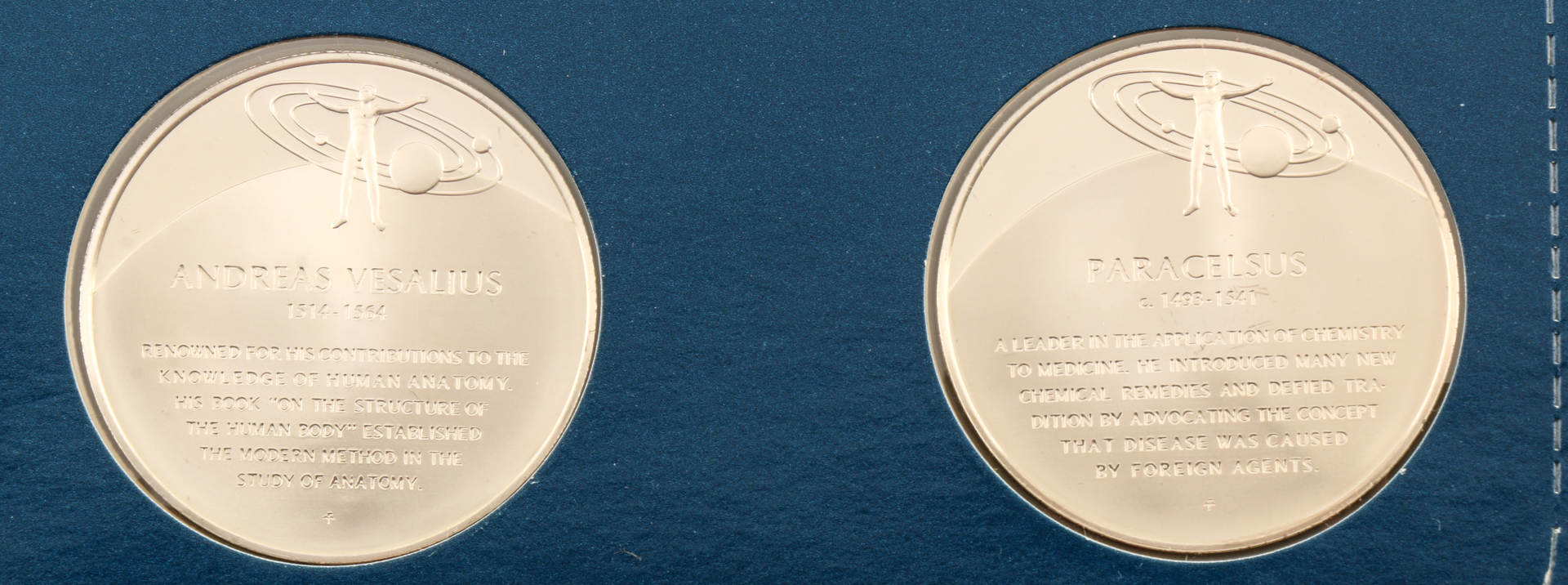 Twelve Franklin Mint "Medallic History of Science" Commemorative Silver Medals