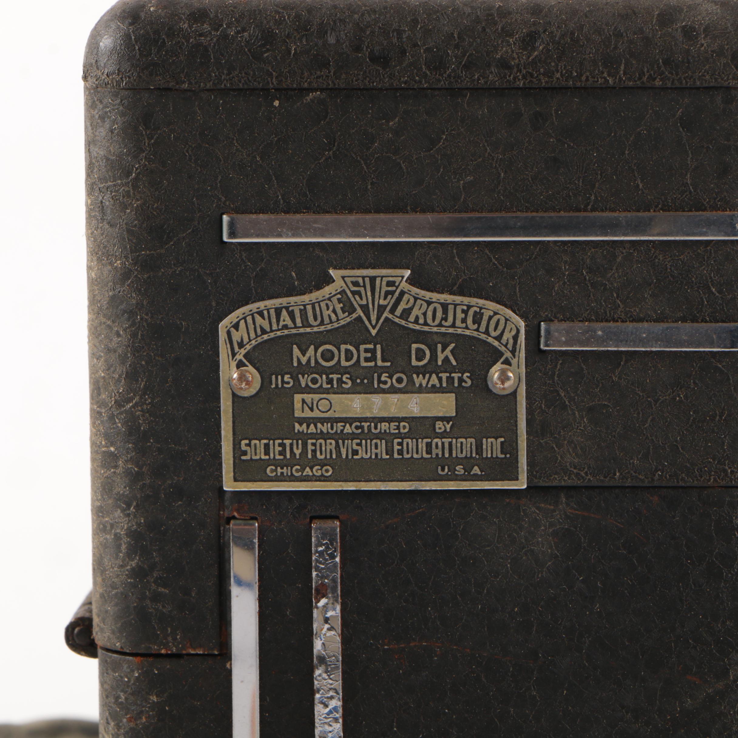 Vintage SVE Model DK Miniature Slide Projector