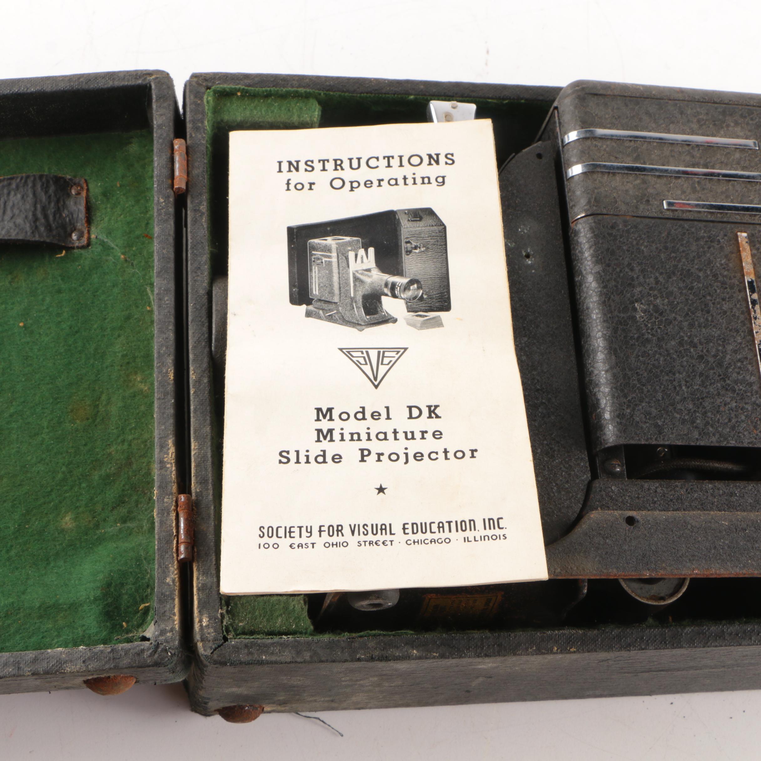 Vintage SVE Model DK Miniature Slide Projector