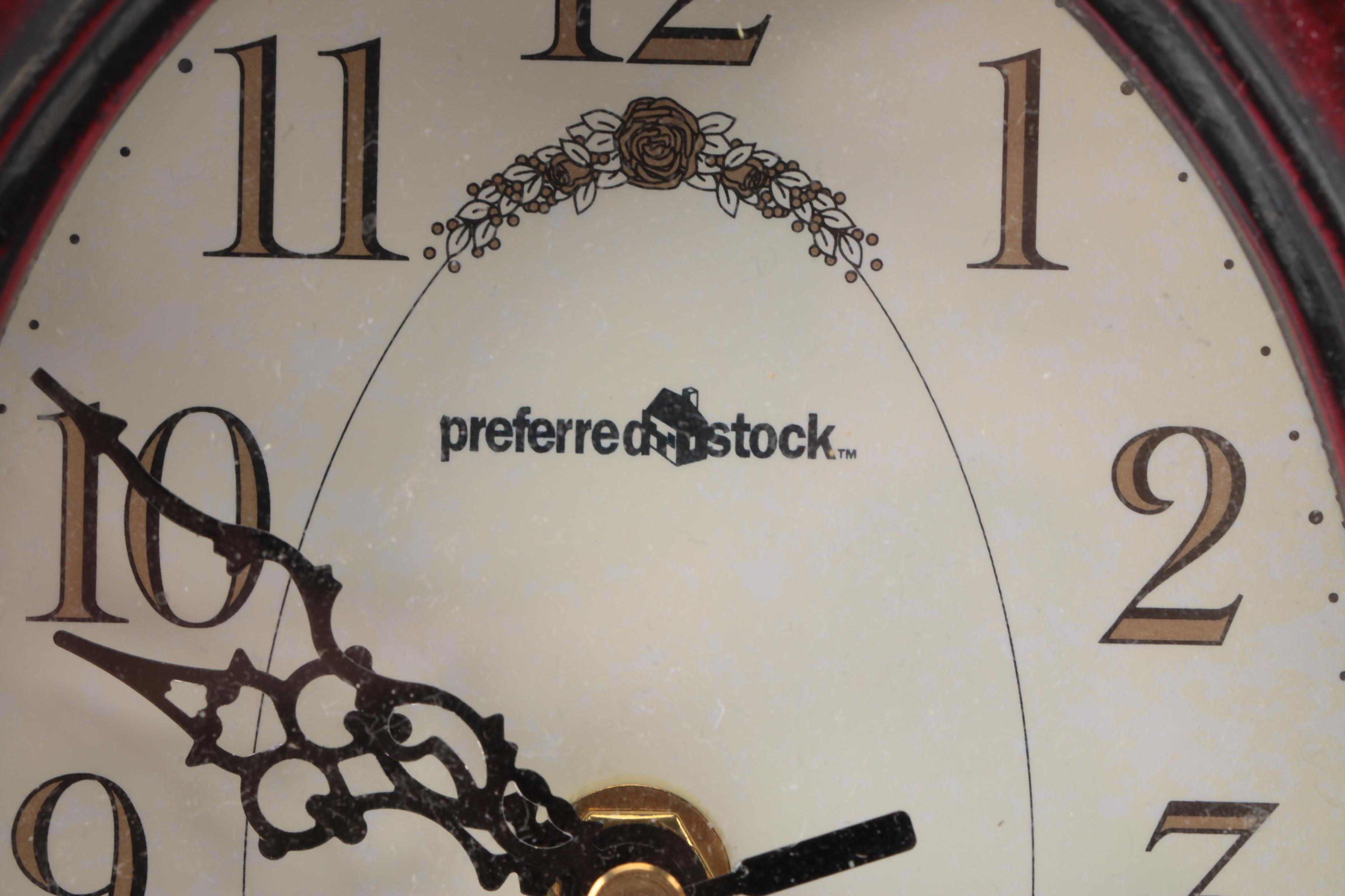 Daniel Dakota "Tempus Fugit" Mantel Clock and Preferred Stock Shelf Clock