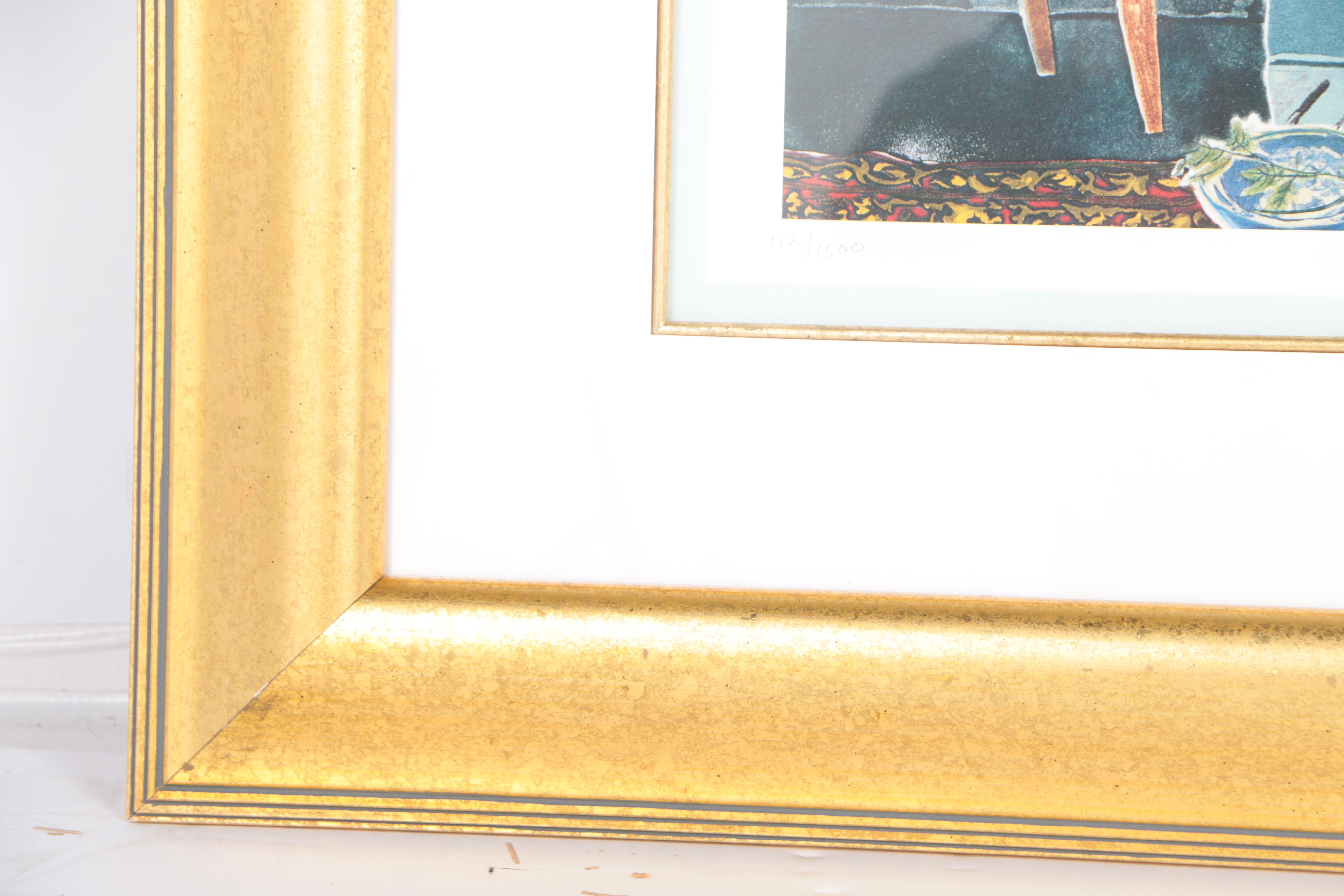 Jonna White Limited Edition Offset Lithograph "Blue Room"