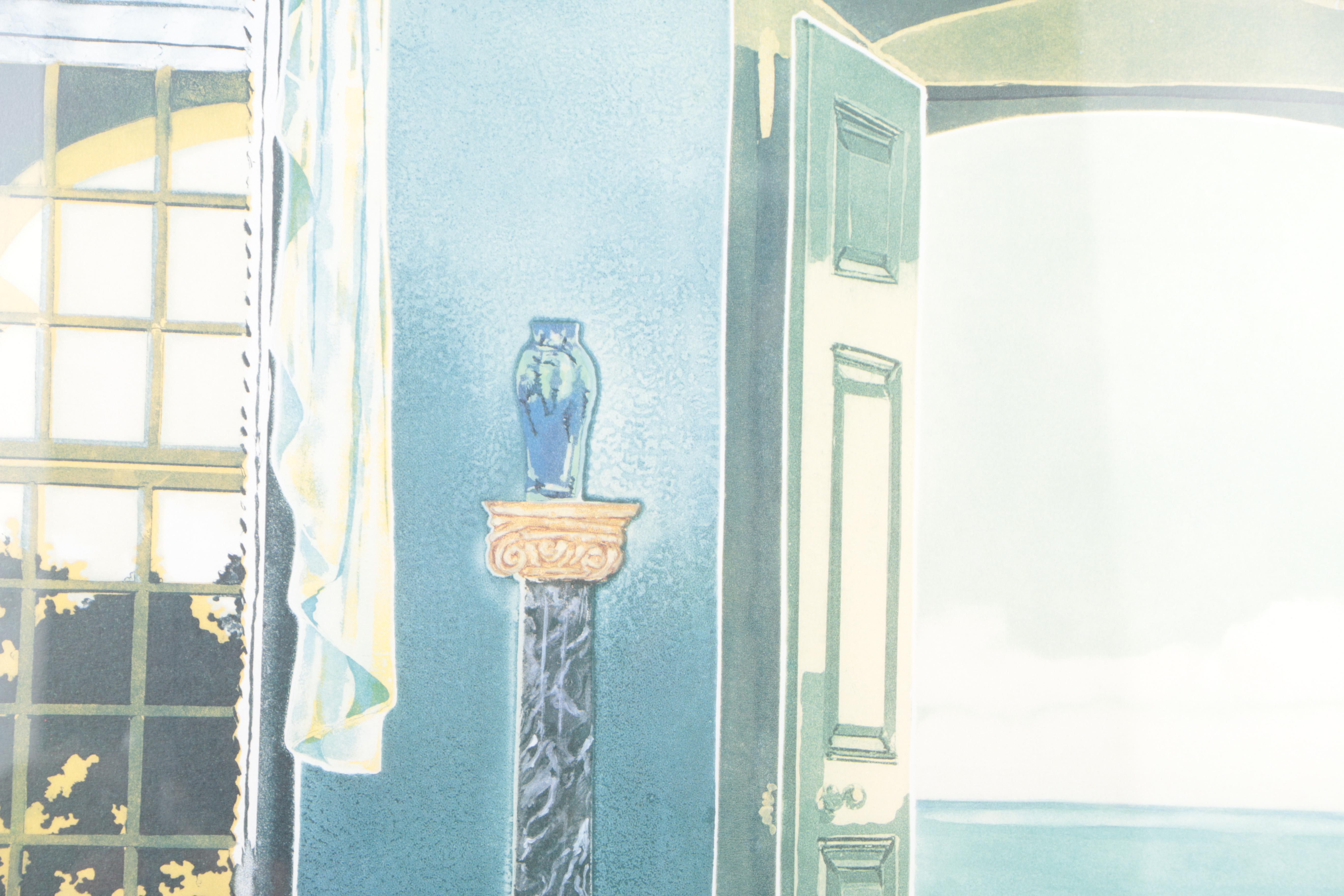 Jonna White Limited Edition Offset Lithograph "Blue Room"