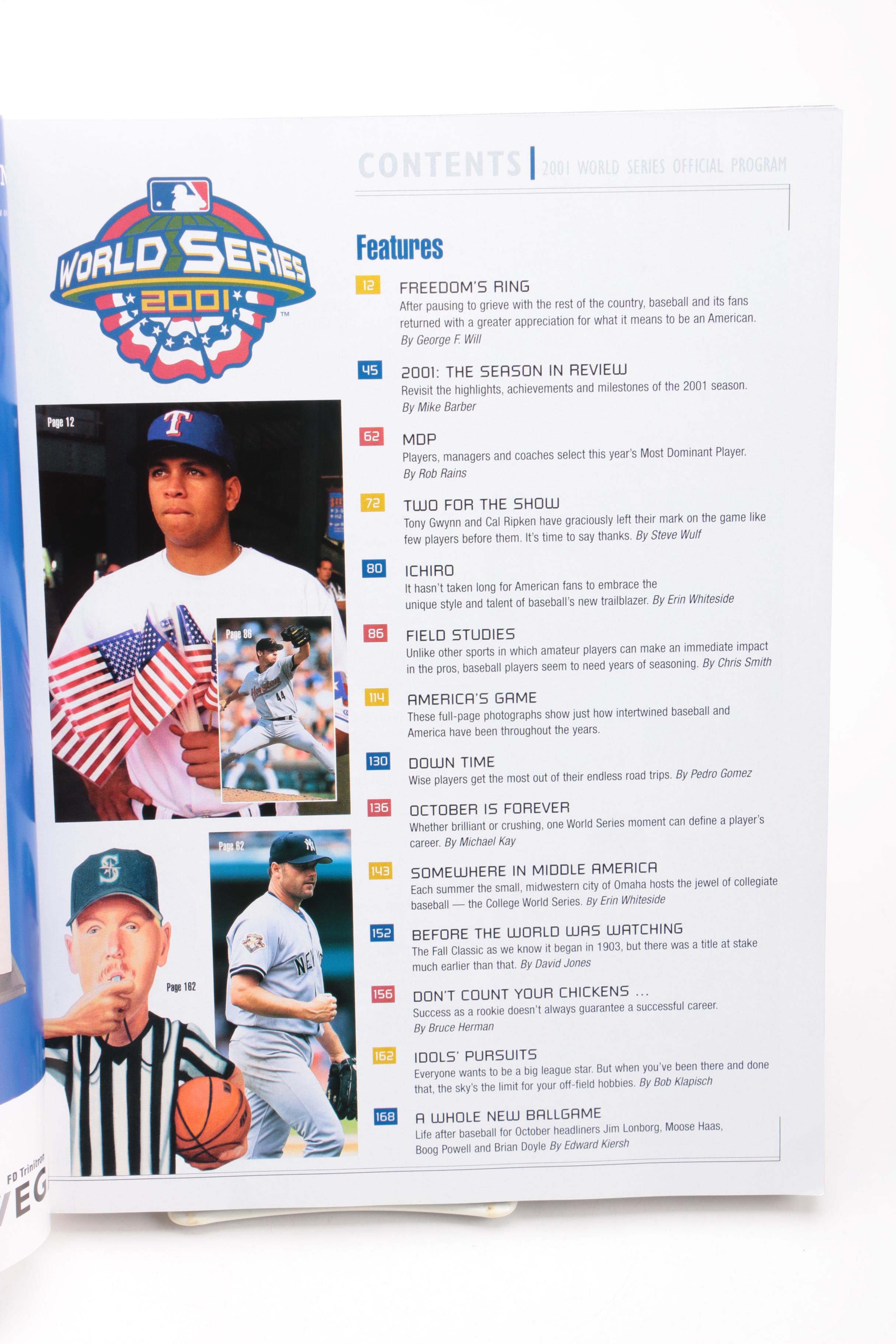Set of Six Modern World Series Programs