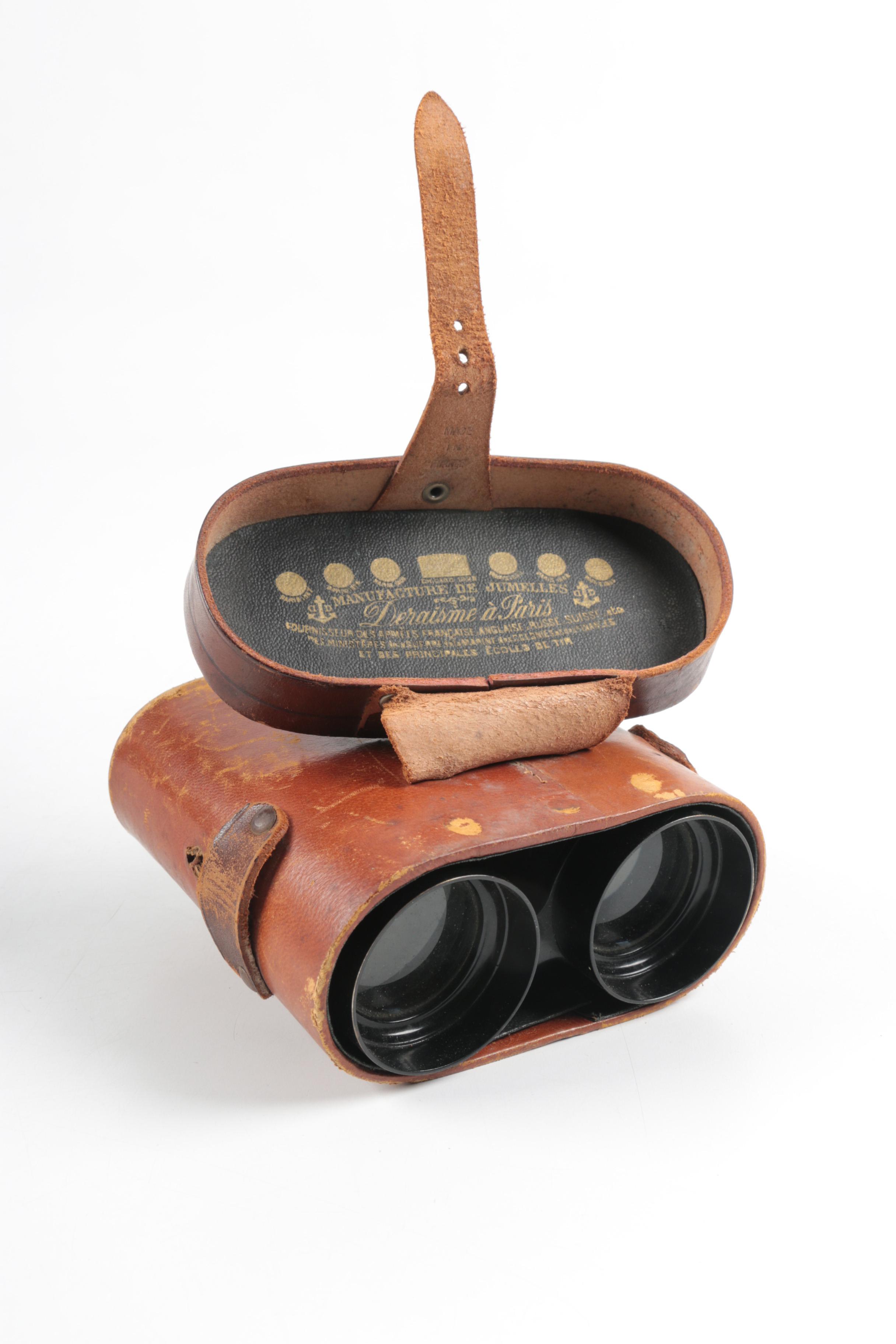 Vintage Deraisme Paris Binoculars