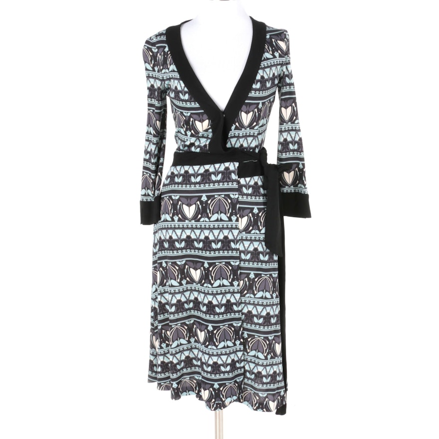 Diane Von Furstenberg Taurus Silk Wrap Dress