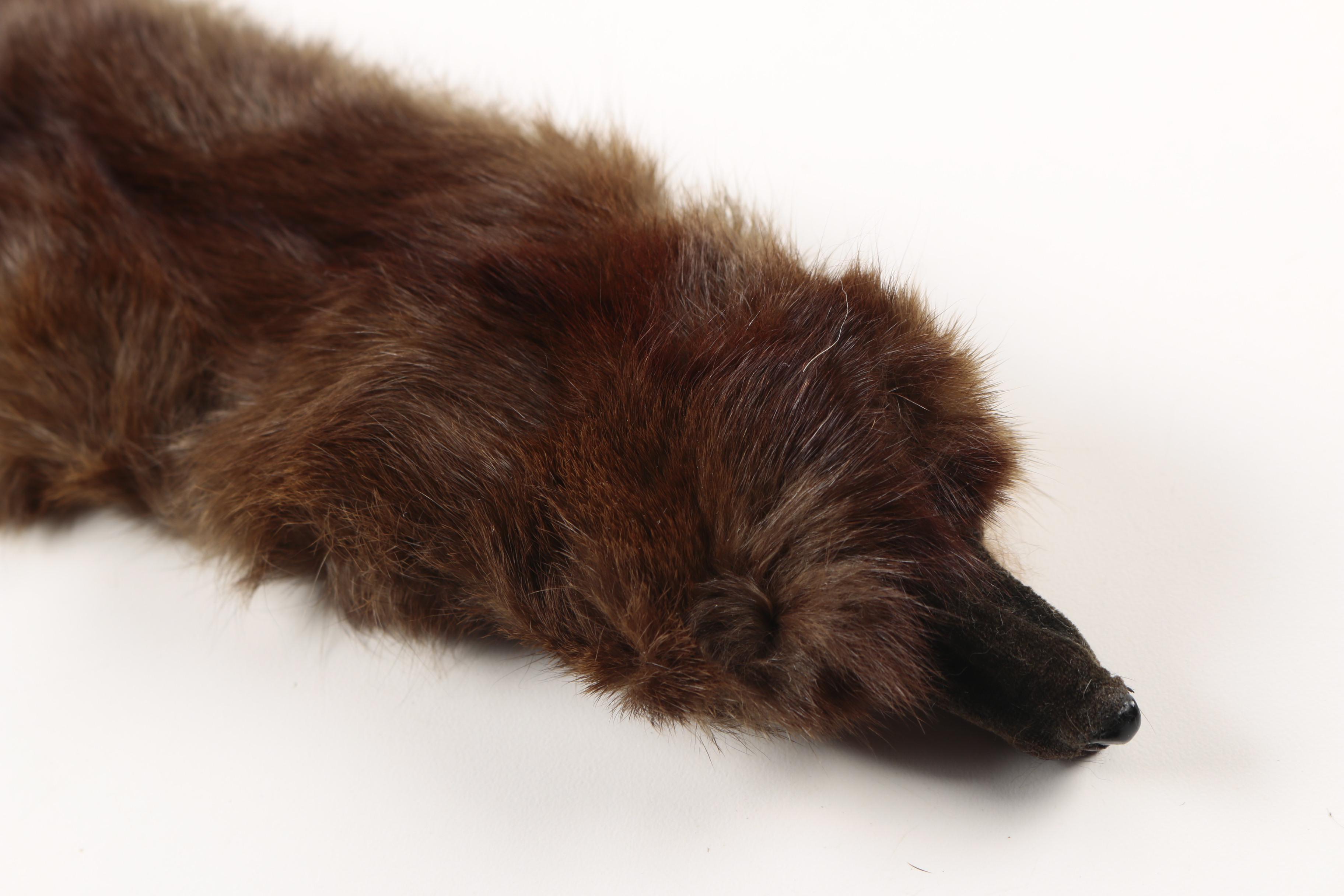 Vintage Ranch Mink Pelt Fur Stoles