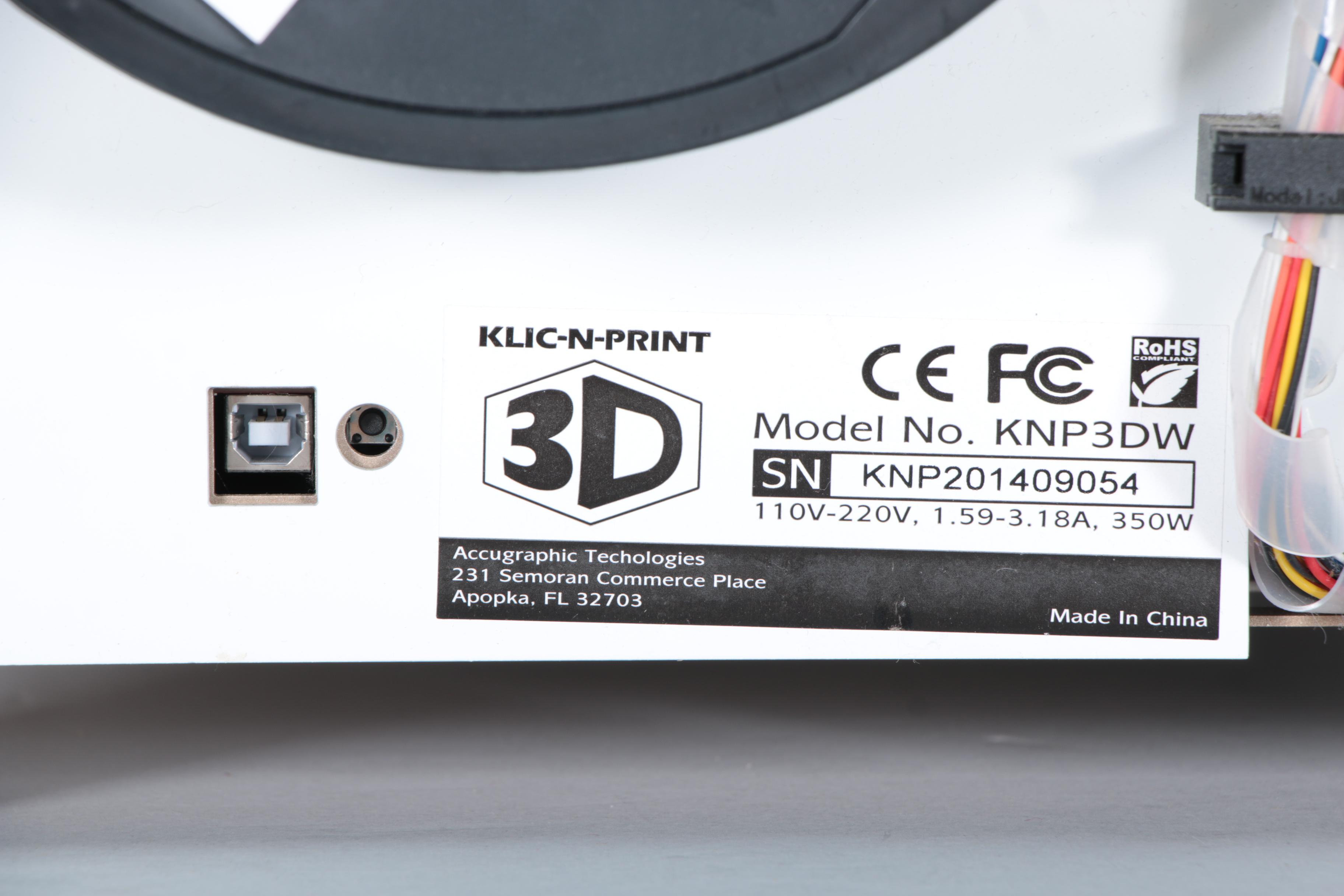 Klic-N-Print 3D Printer