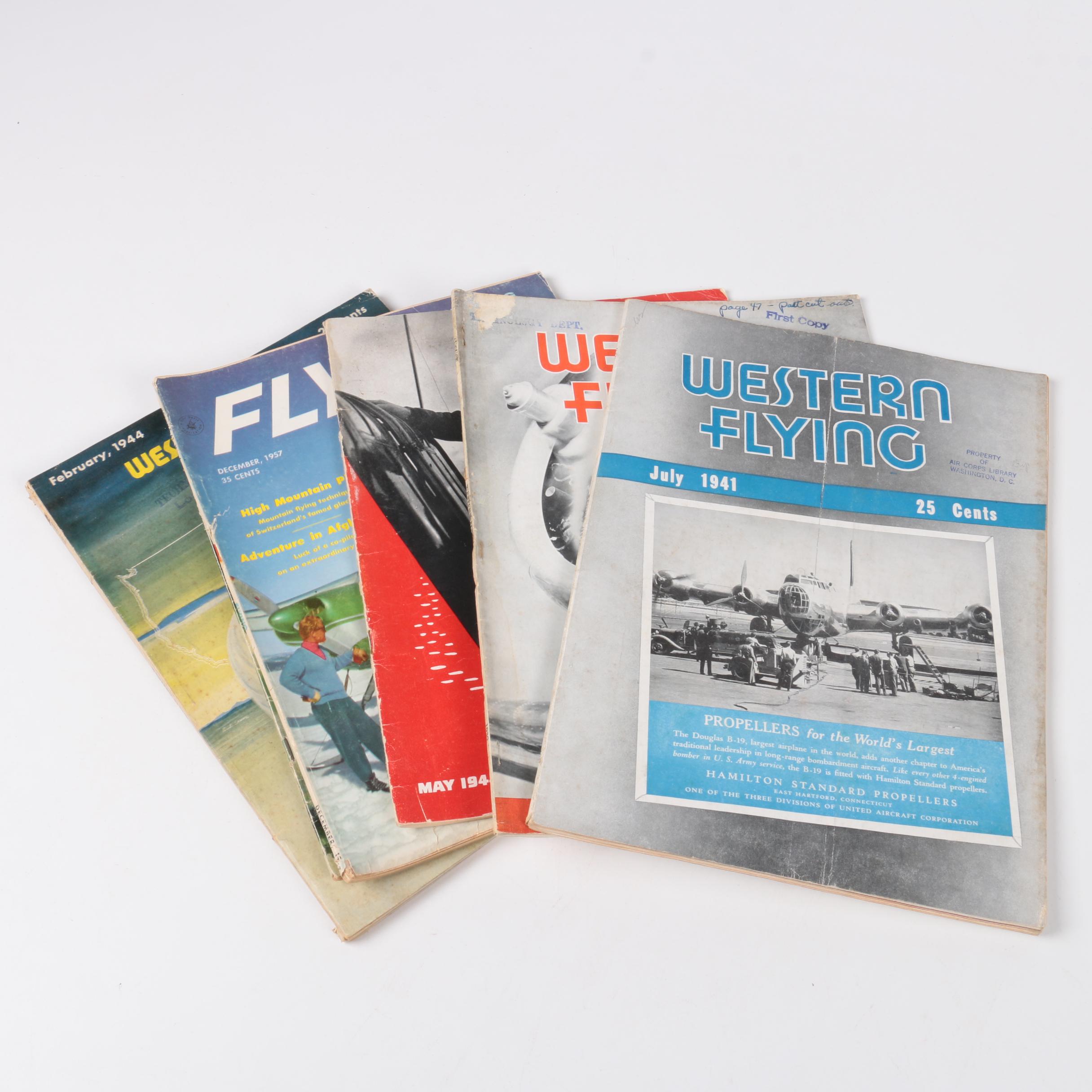 Collection of "Western Flying" Magazine