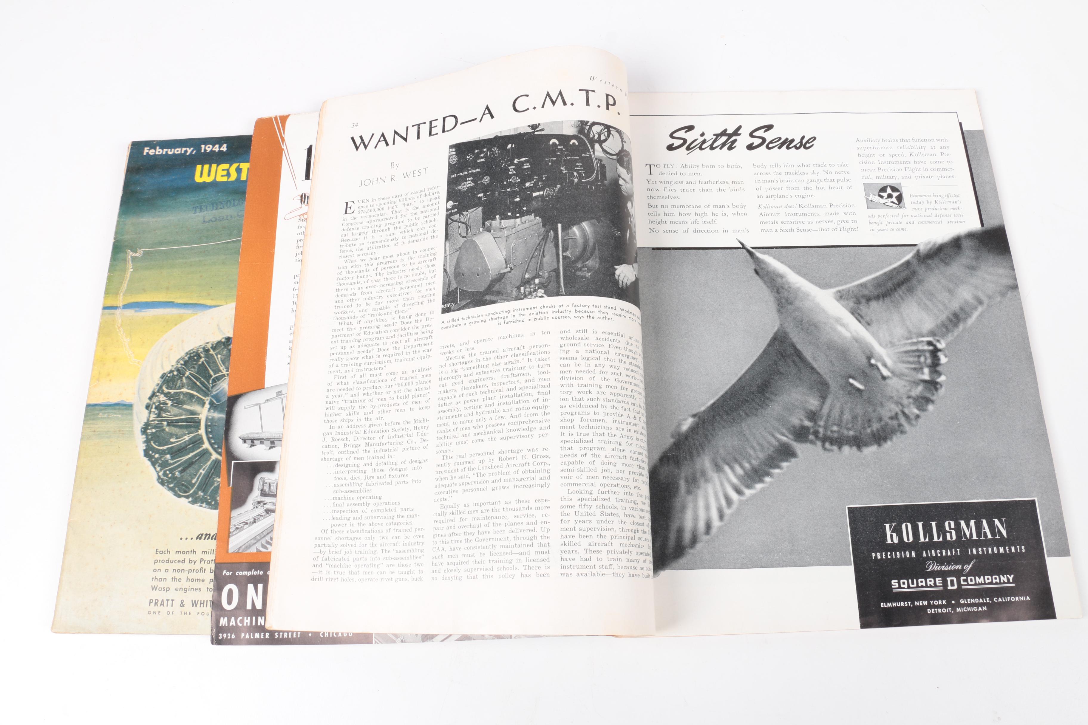 Collection of "Western Flying" Magazine
