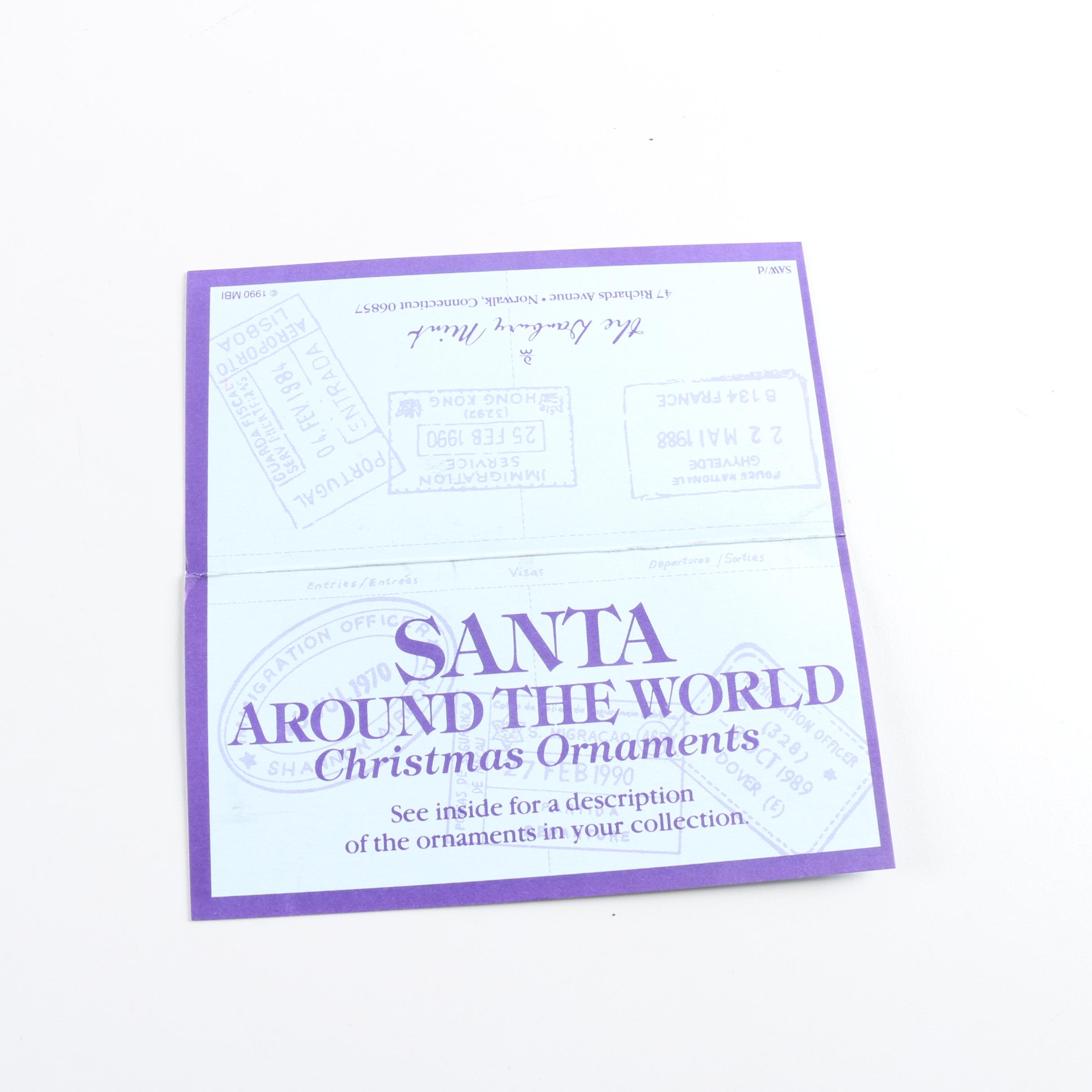 Santa Around the World Christmas Ornaments