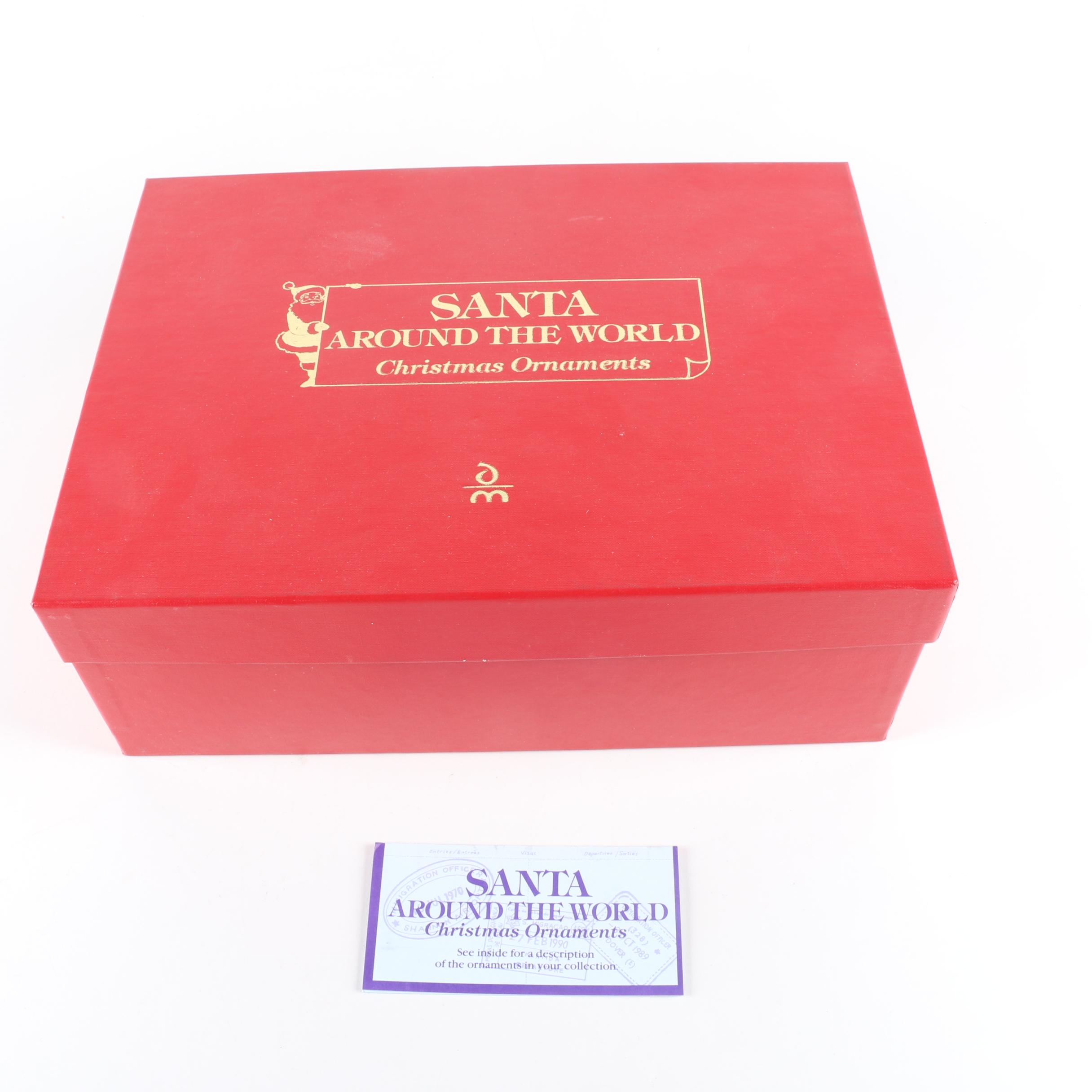 Santa Around the World Christmas Ornaments