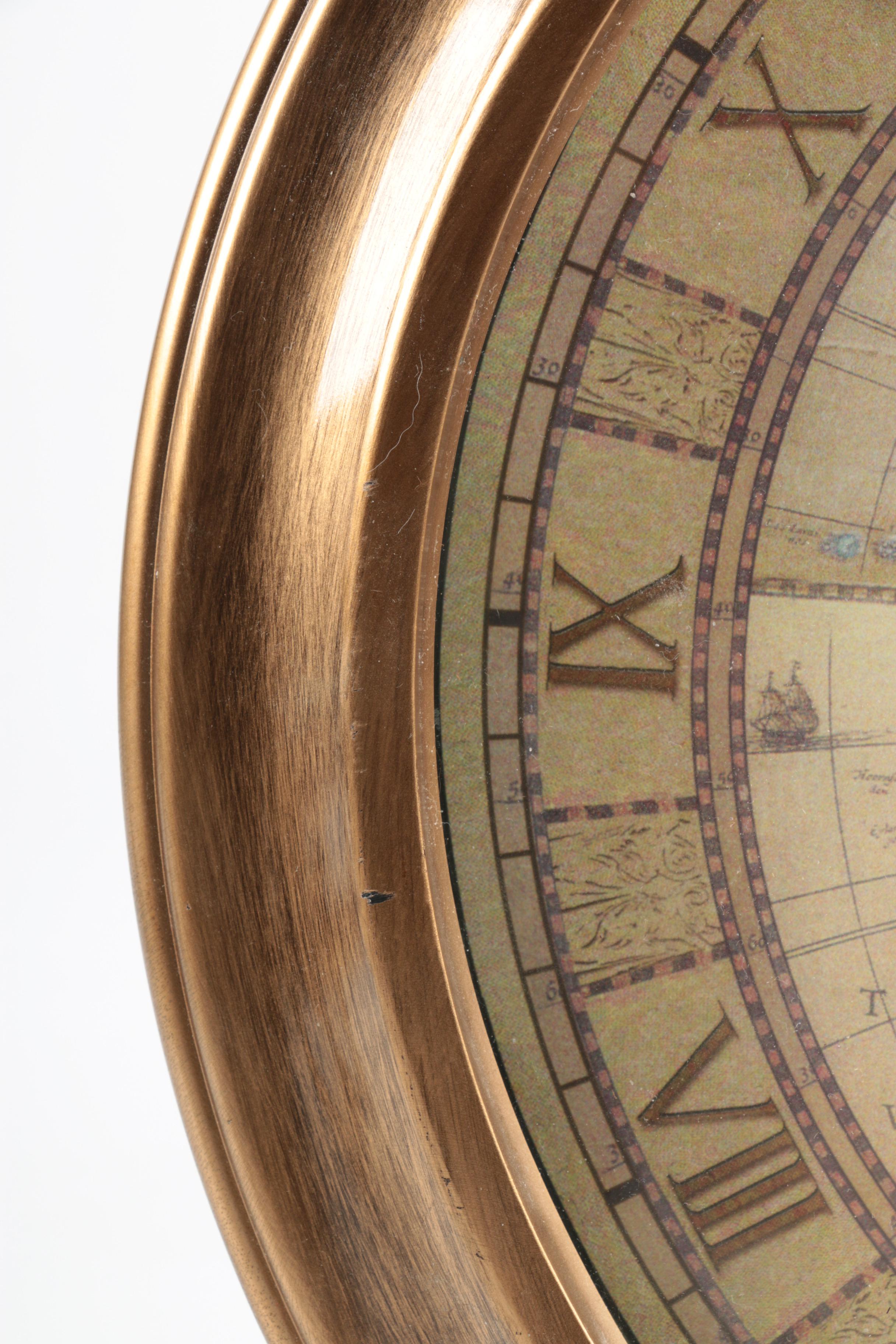 Small Globe and Wall Clock