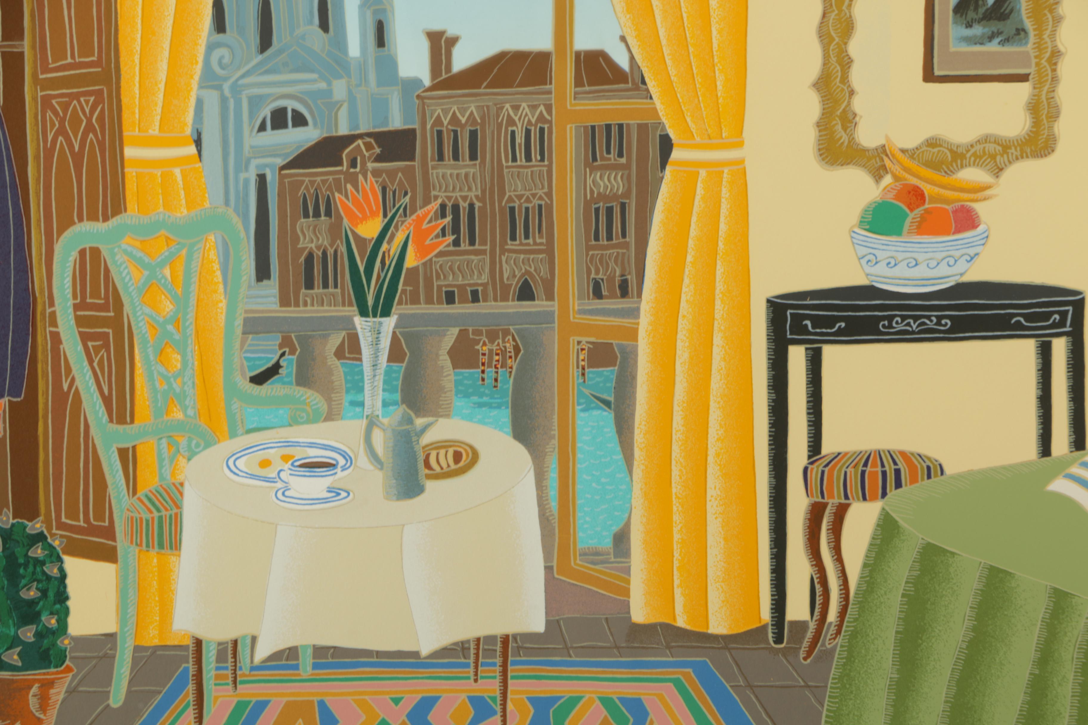 Thomas McKnight Limited Edition Serigraph "Mornings at the Gritti"