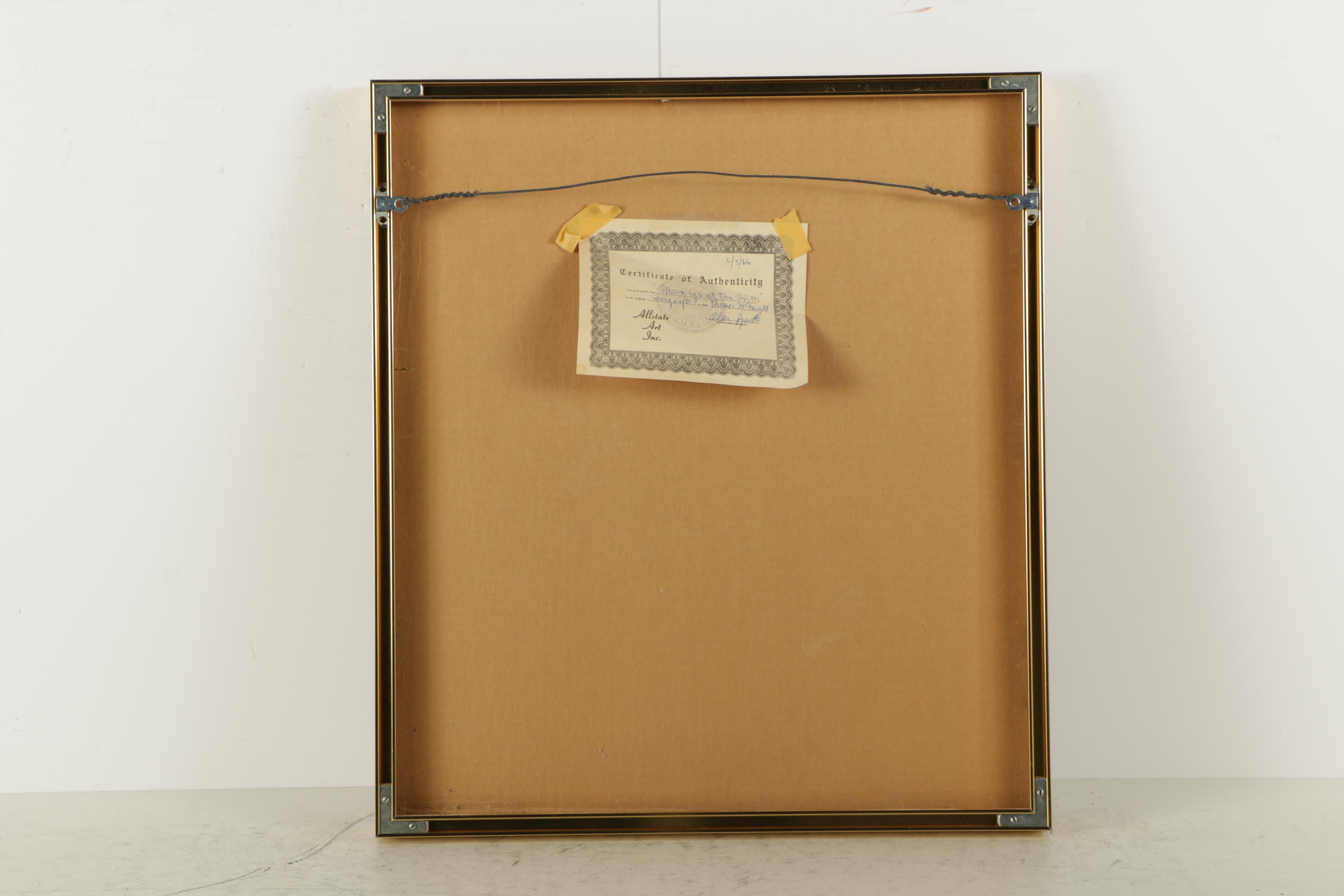 Thomas McKnight Limited Edition Serigraph "Mornings at the Gritti"