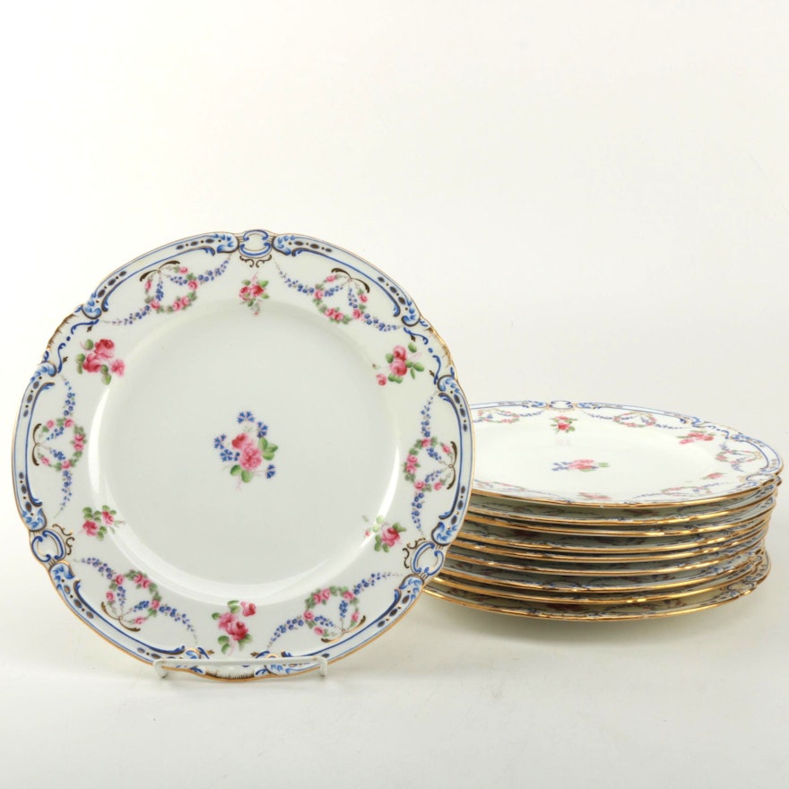 Antique Minton's Porcelain Dinner Plates