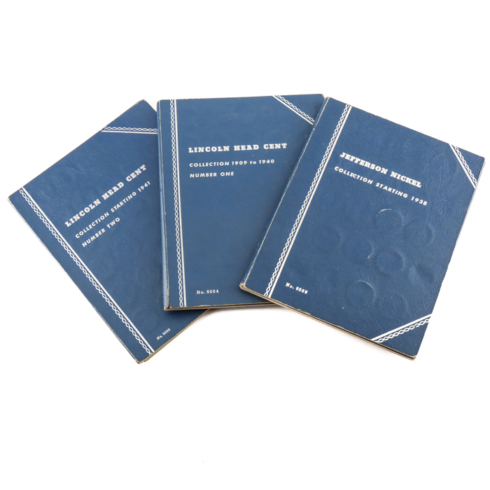 Lincoln Cent and Jefferson Nickel Folder Collection
