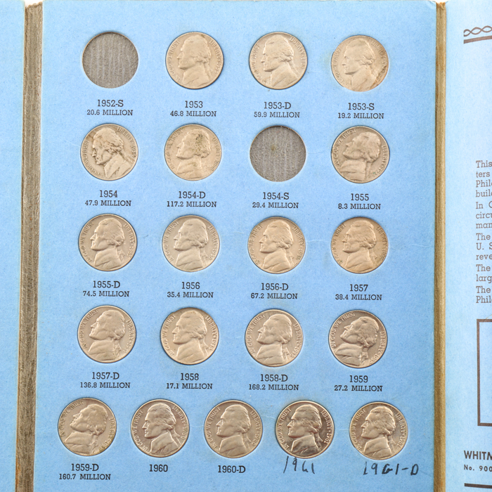 Lincoln Cent and Jefferson Nickel Folder Collection
