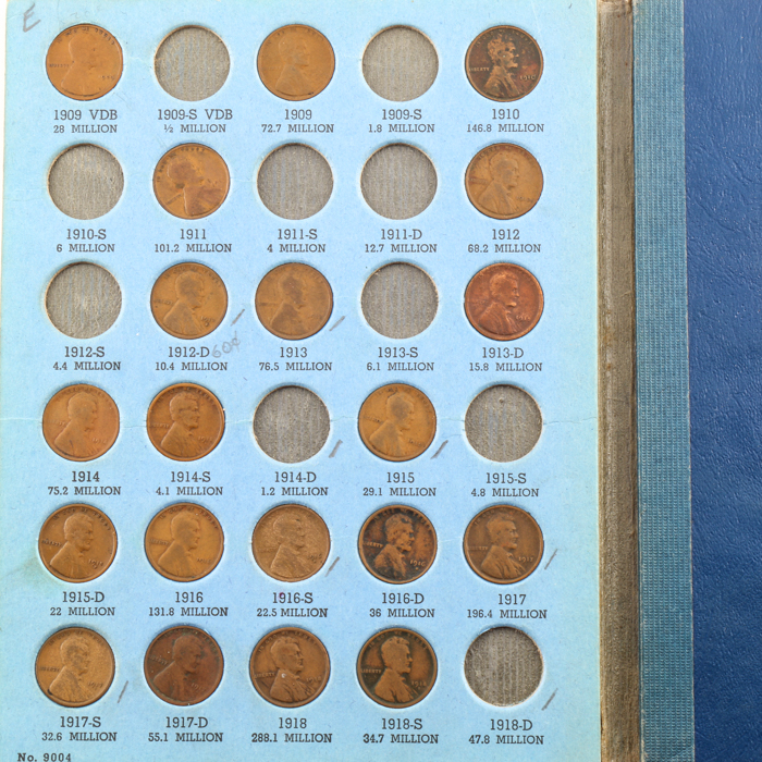 Lincoln Cent and Jefferson Nickel Folder Collection