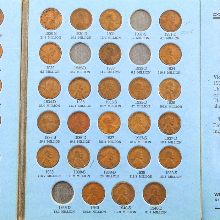 Lincoln Cent and Jefferson Nickel Folder Collection
