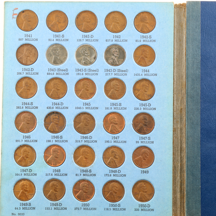 Lincoln Cent and Jefferson Nickel Folder Collection