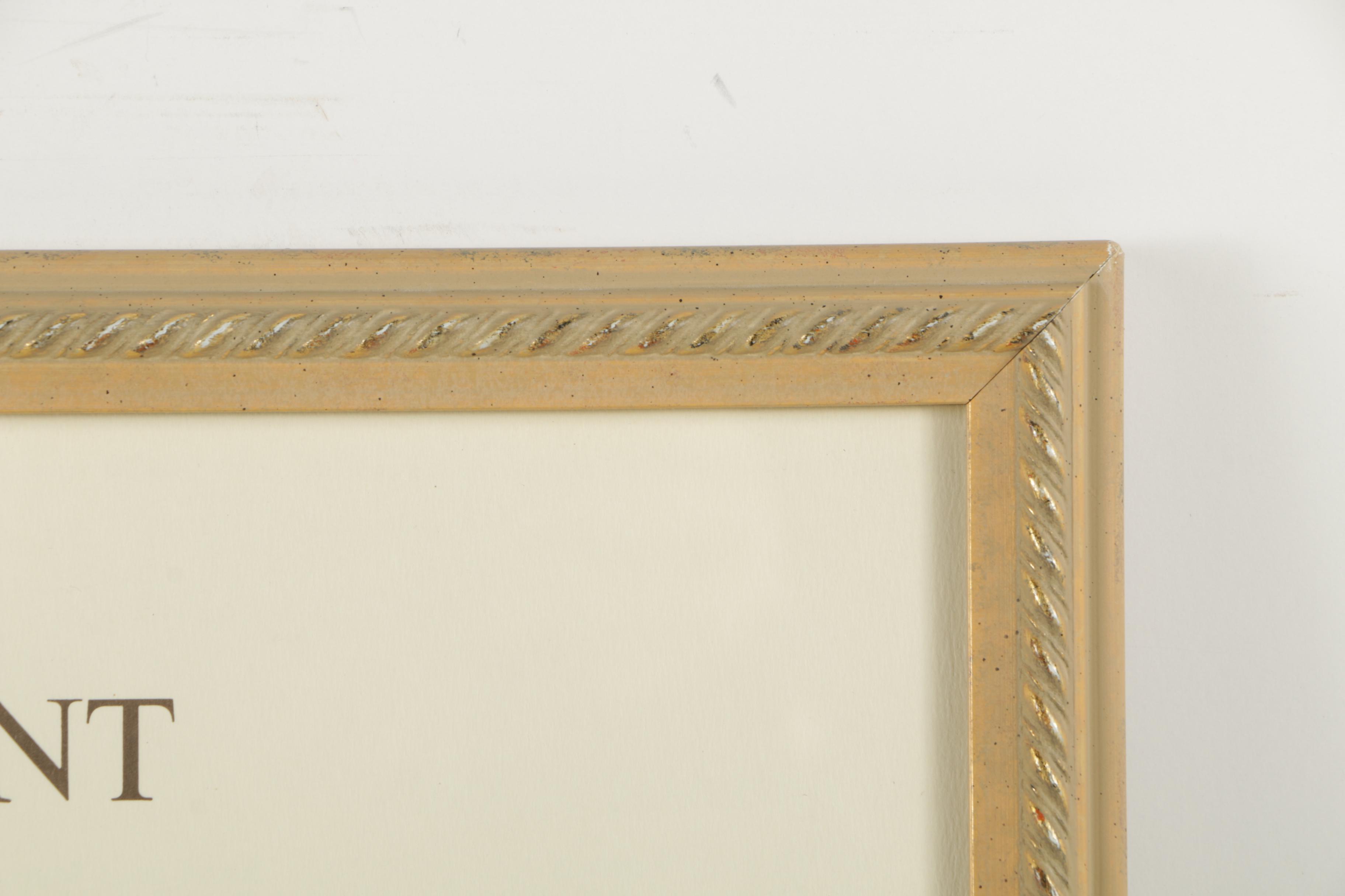 Lithographs of Taillevent Menu