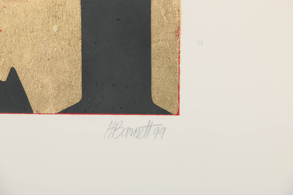 Helmut Barnett Serigraph Print on Paper "MD-80"