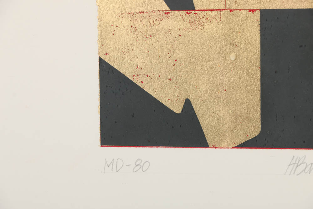 Helmut Barnett Serigraph Print on Paper "MD-80"