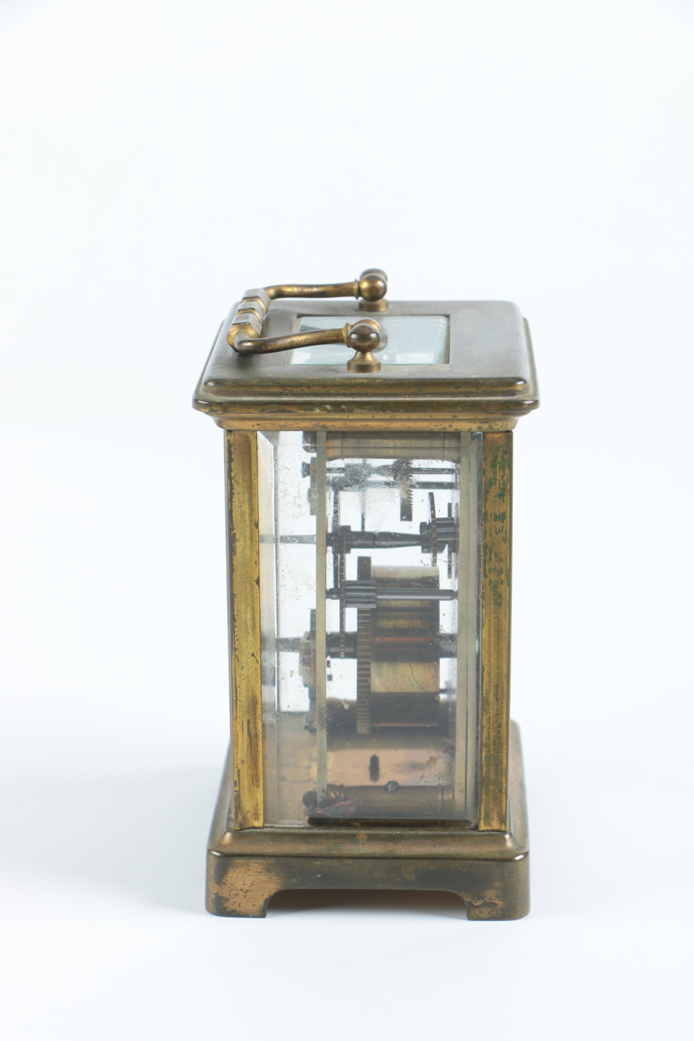 19th Century Harris & Harrington Brass Carriage Clock