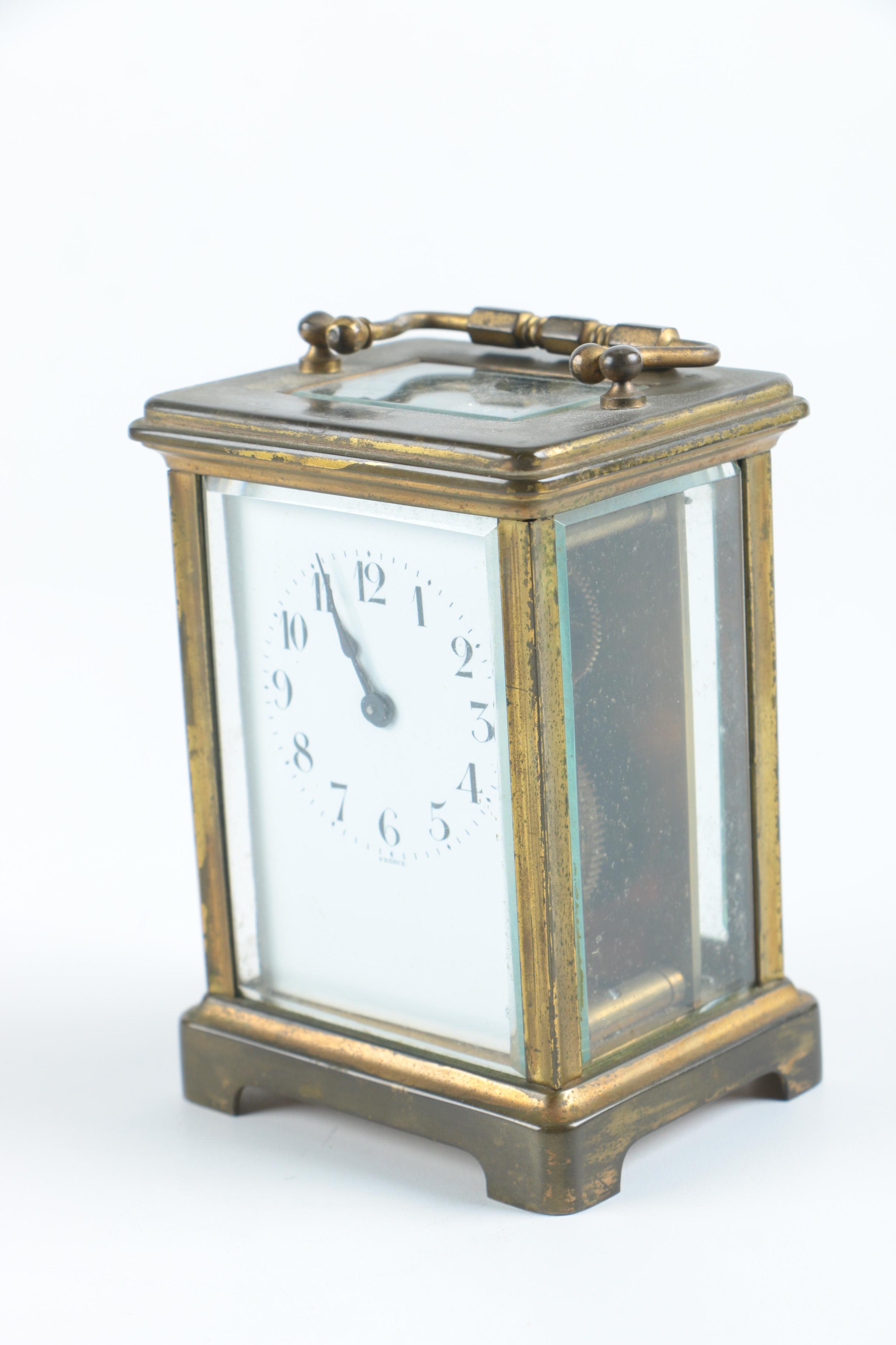 19th Century Harris & Harrington Brass Carriage Clock
