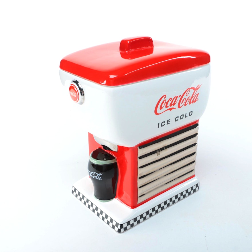 Coca-Cola Beverage Dispenser Cookie Jar