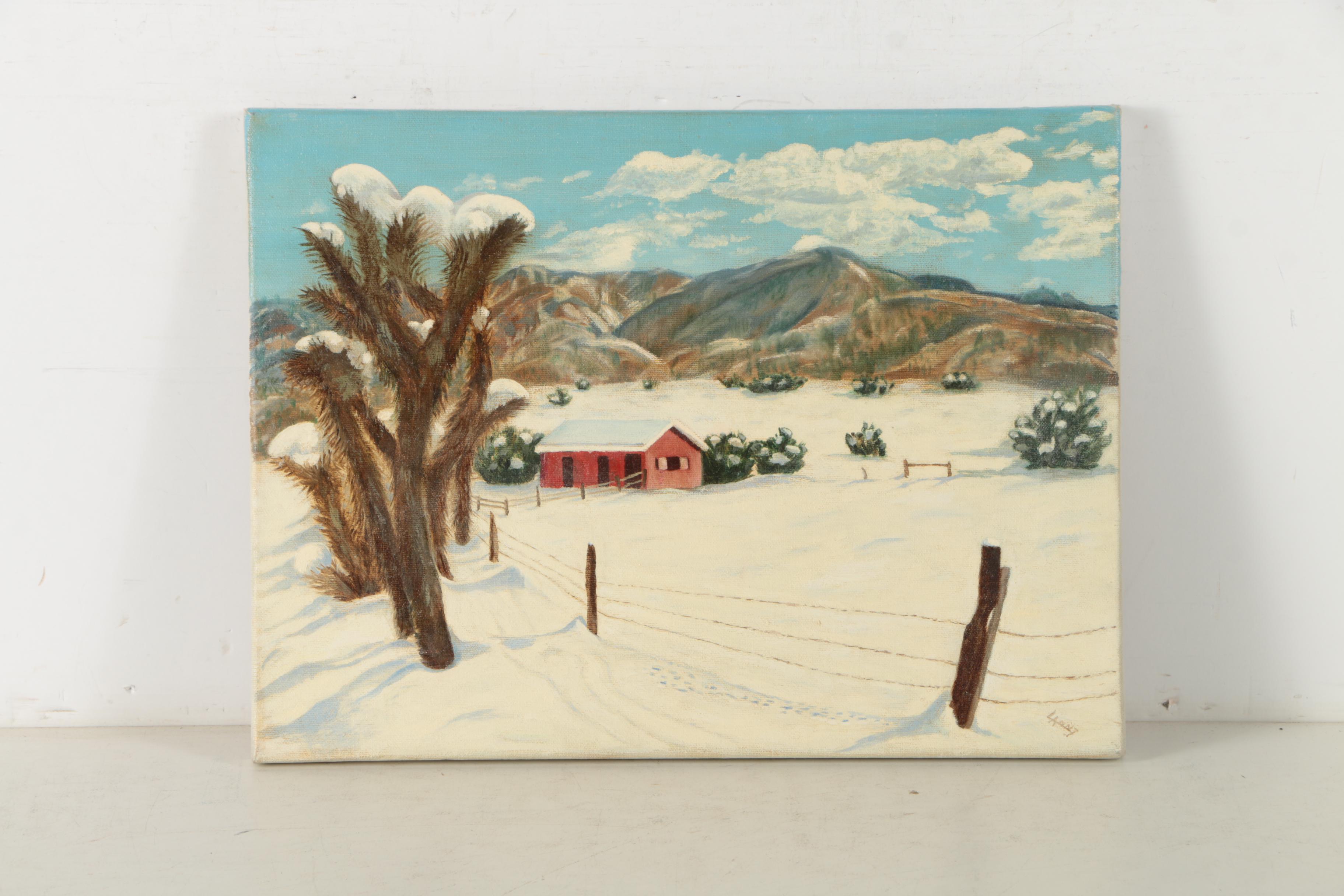 L.A. Illingworth Paintings of Winter Landscapes