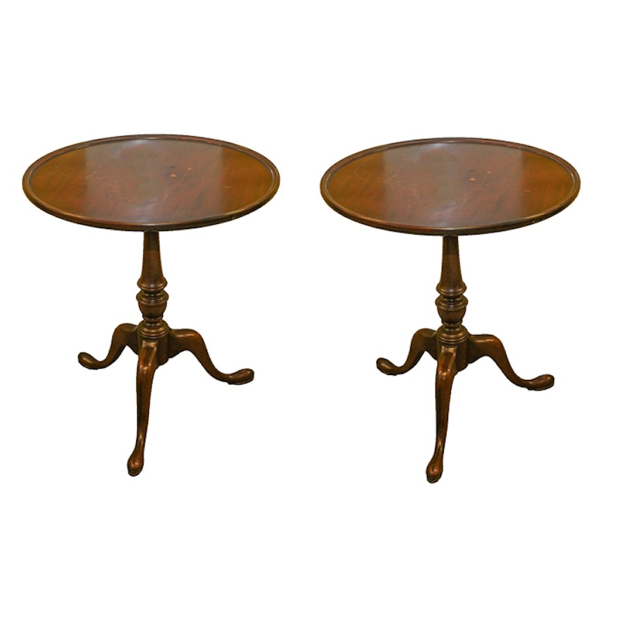 Pair of Vintage Mahogany Tea Tables