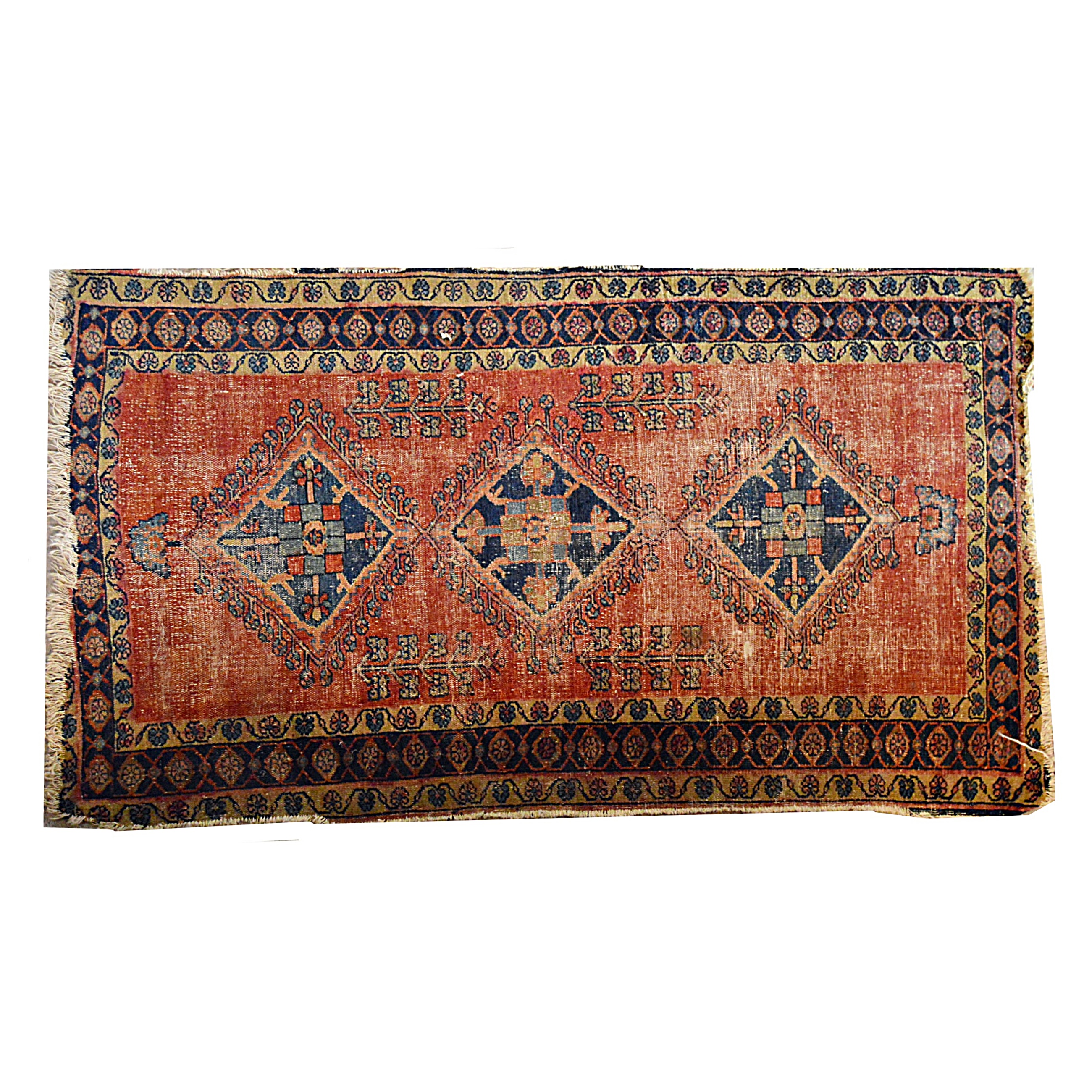 Semi-Antique Hand-Knotted Northwestern Persian Tribal Accent Rug