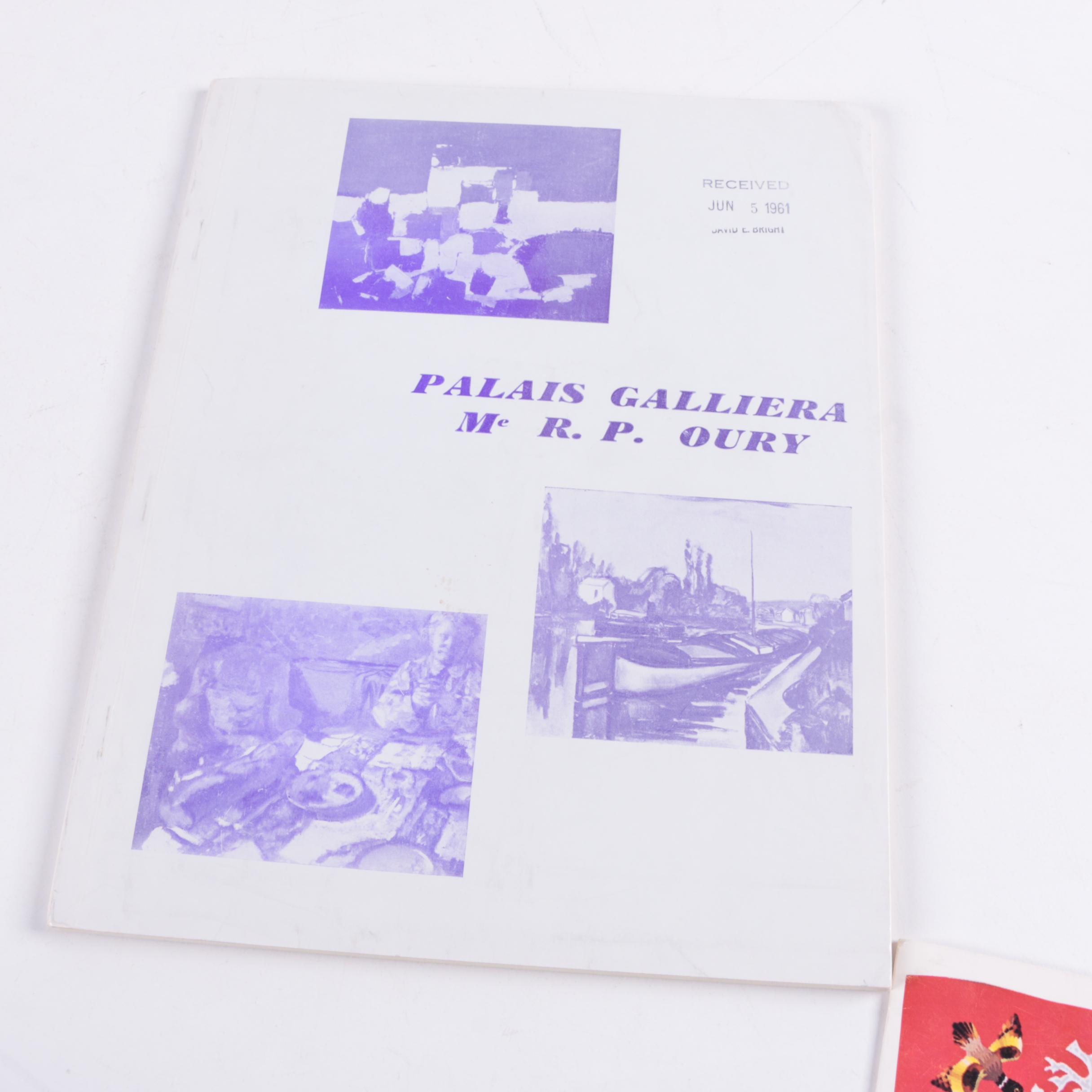 Assortment of Vintage Art Gallery Brochures