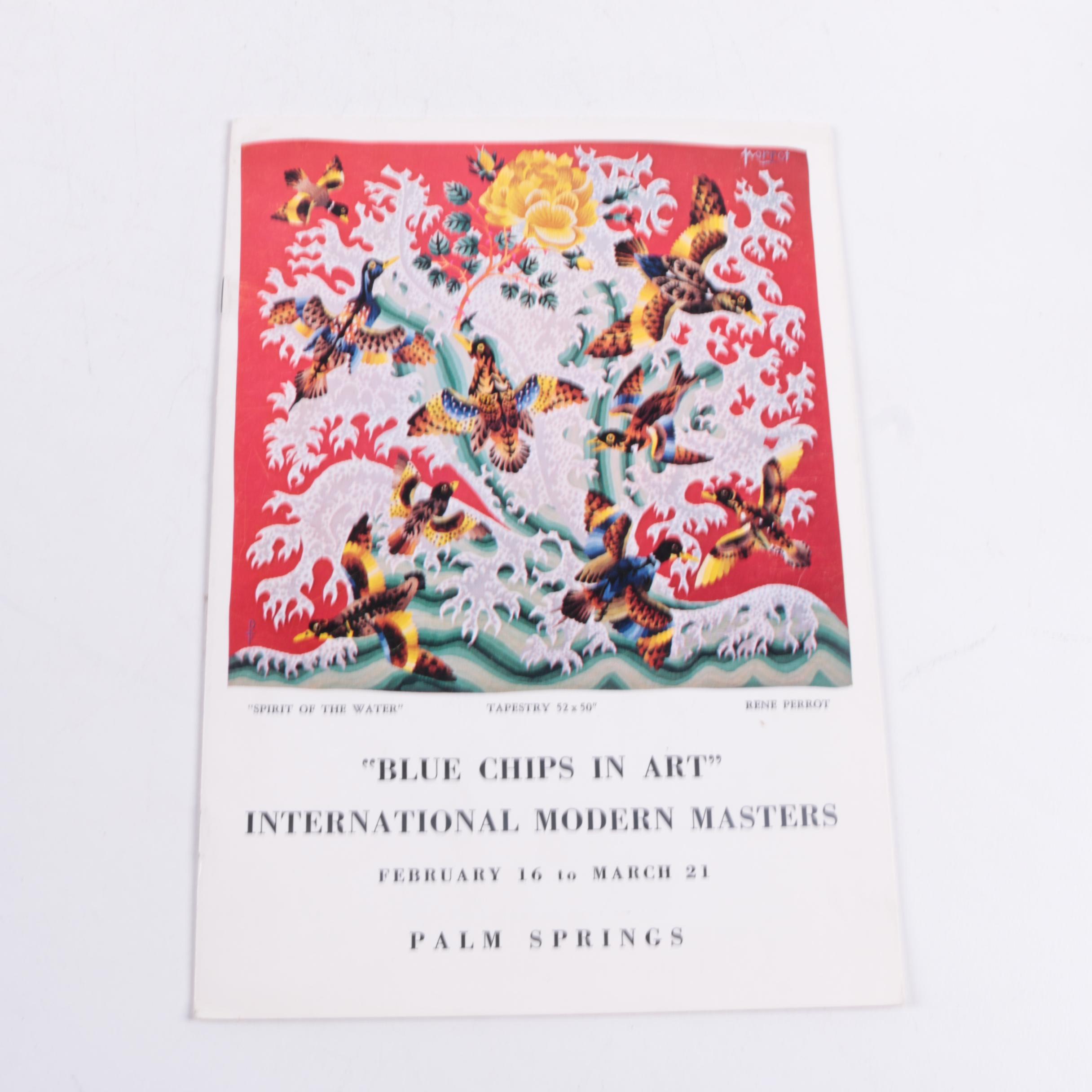 Assortment of Vintage Art Gallery Brochures